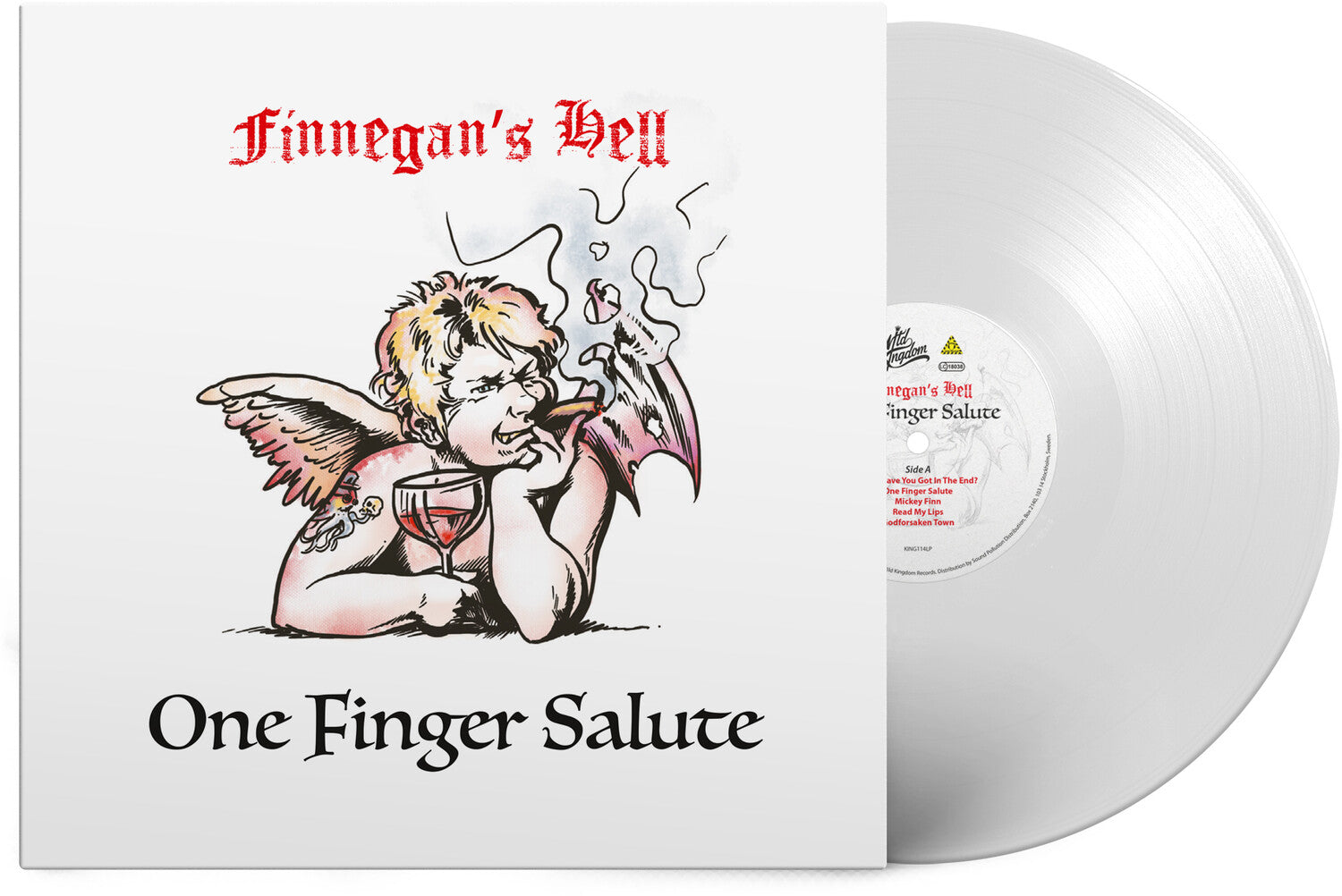 Finnegans Hell - One Finger Salute (White Vinyl)