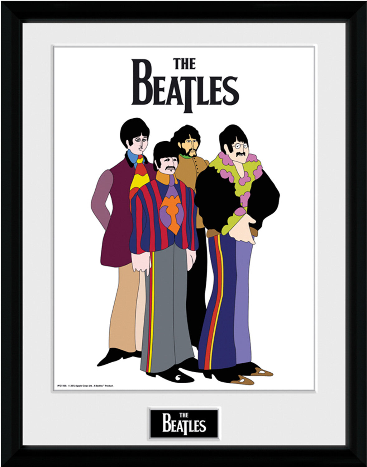 The Beatles - Framed Print - Yellow Submarine Group (12 x 16)