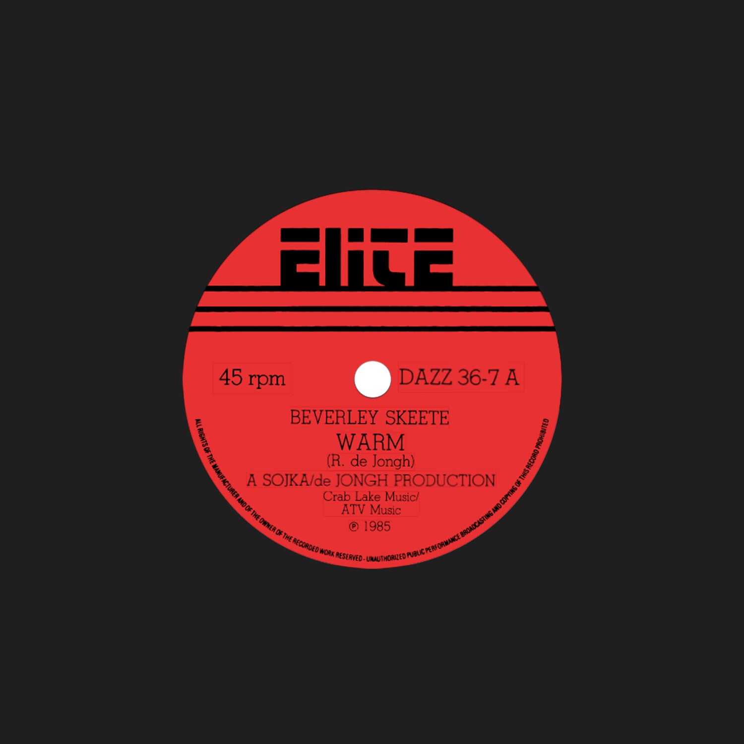 Beverly Skeete - Warm / If The Feeling Is Right