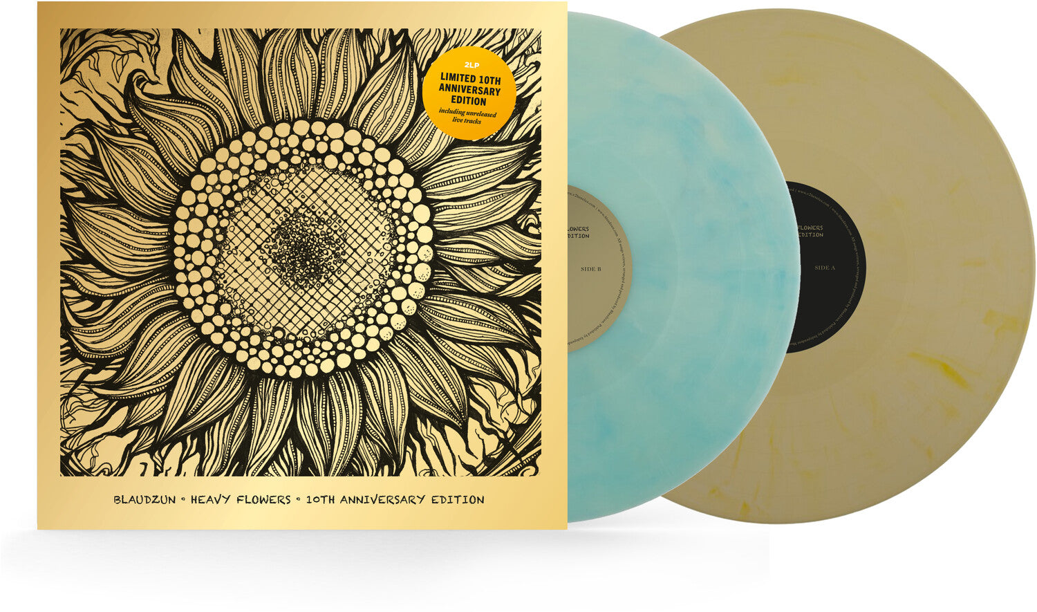 Blaudzun - Heavy Flowers 10Th Anniversary Expanded 2xLP (Gold Vinyl)