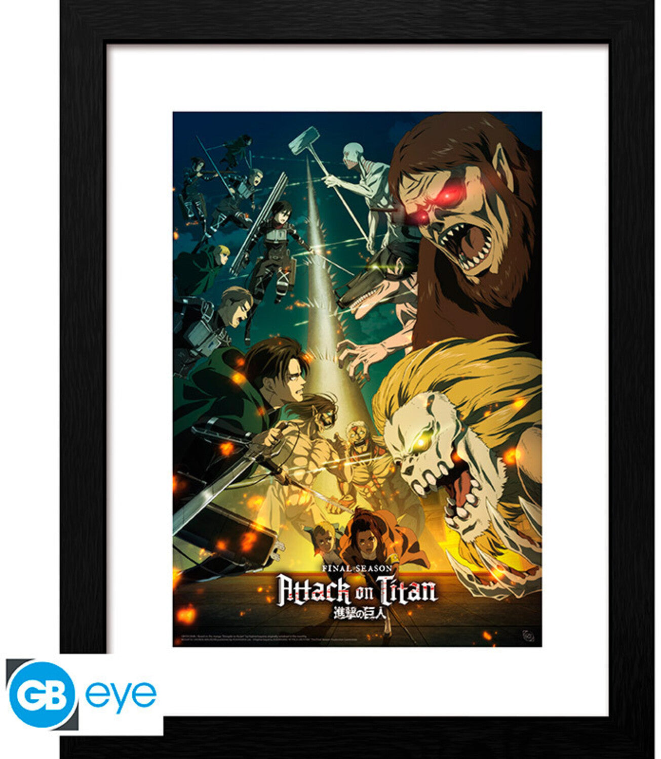 Attack On Titan - Framed Print - Season 4 Key Art 3 (12 x 16)