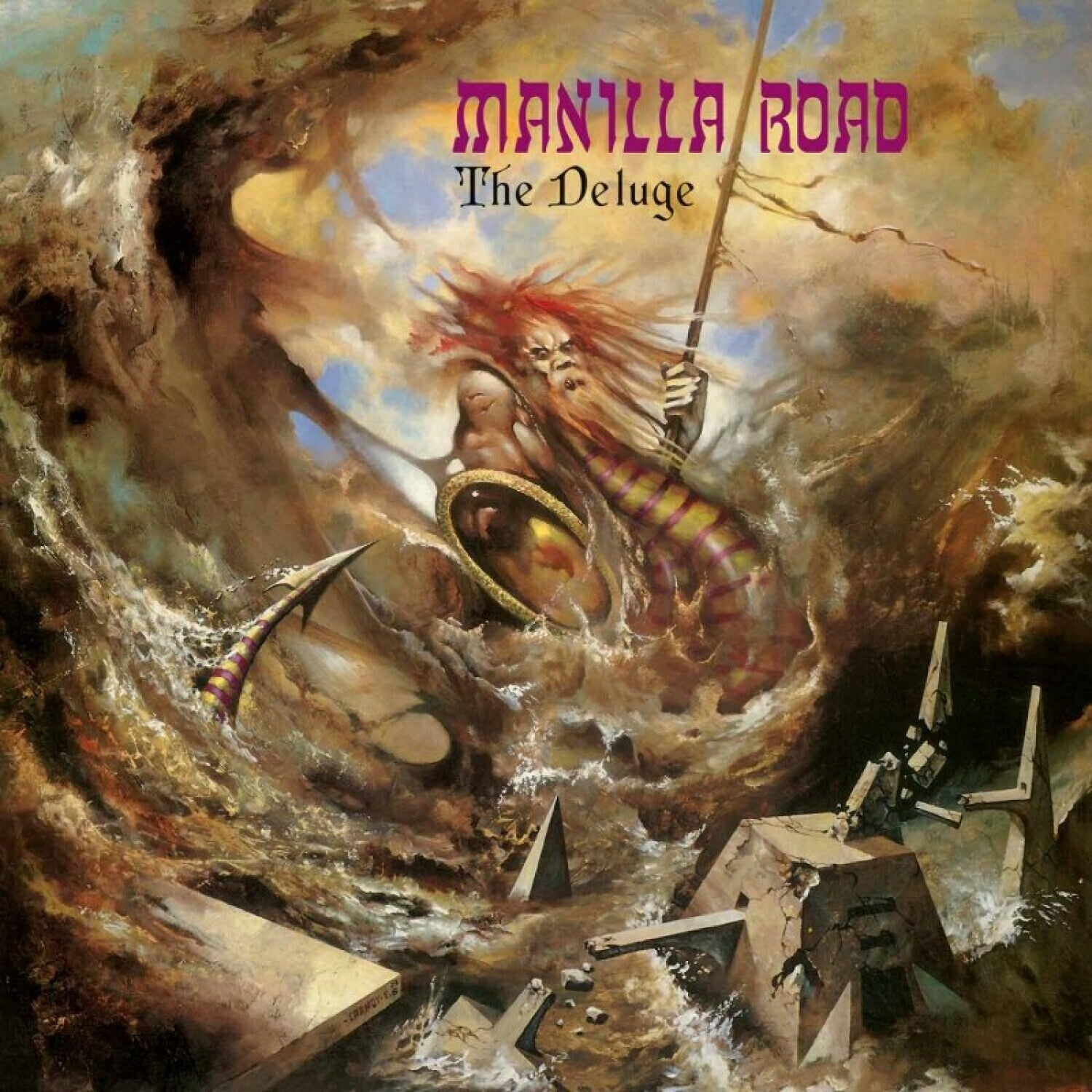 Manilla Road - Deluge - Orange/blue (Orange Vinyl)