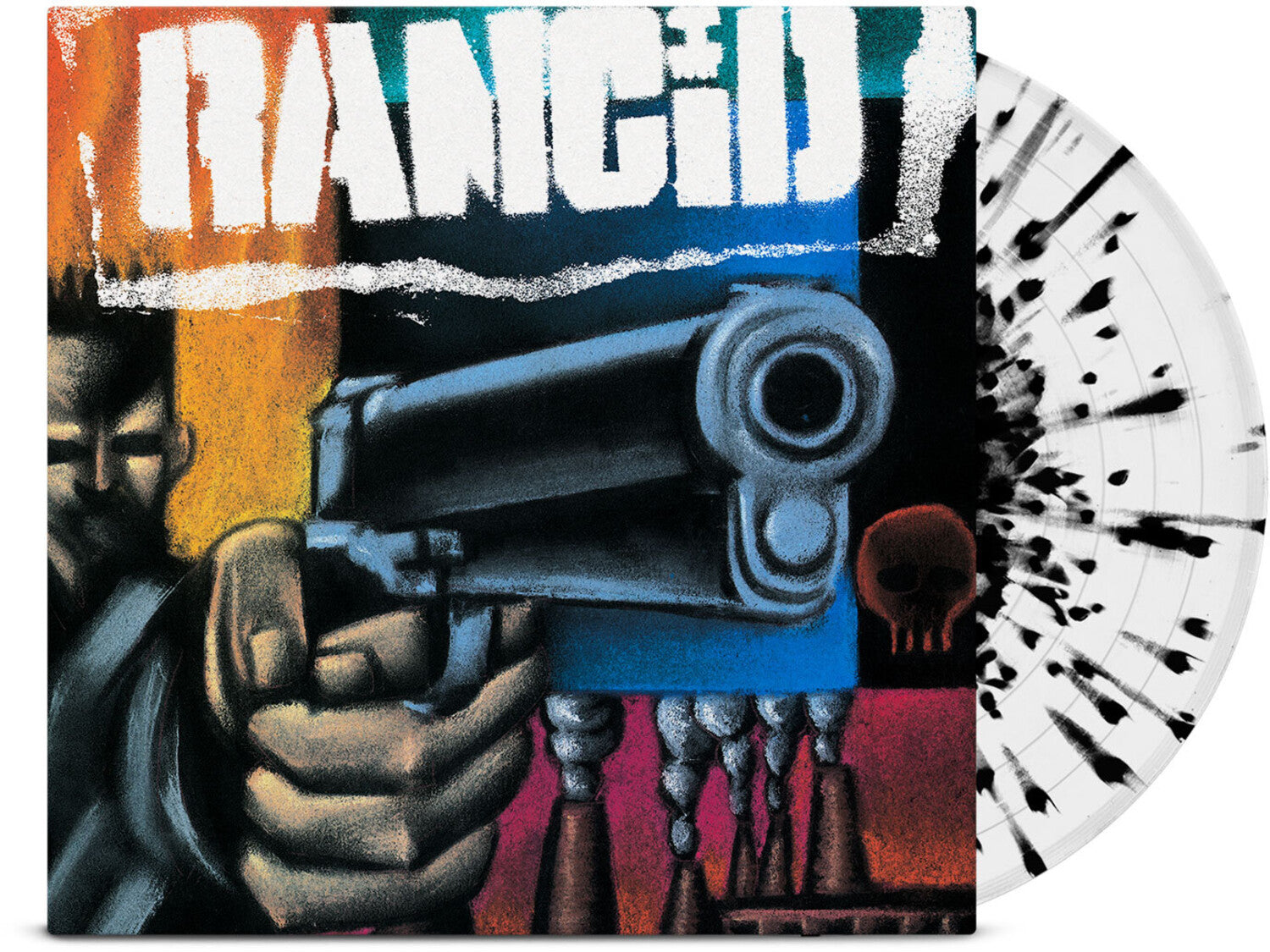 Rancid - 93 - Anniversary Edition - White w/Black Splatter (White Vinyl)