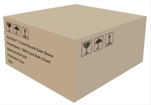 Vinyl Styl Vsp016 12in LP Outer Slv Pe 1000 Cnt - Vinyl Styl® VS-P-016 12 Inch Record Outer Sleeve Polyethylene - 1000 Count Bulk (Clear)