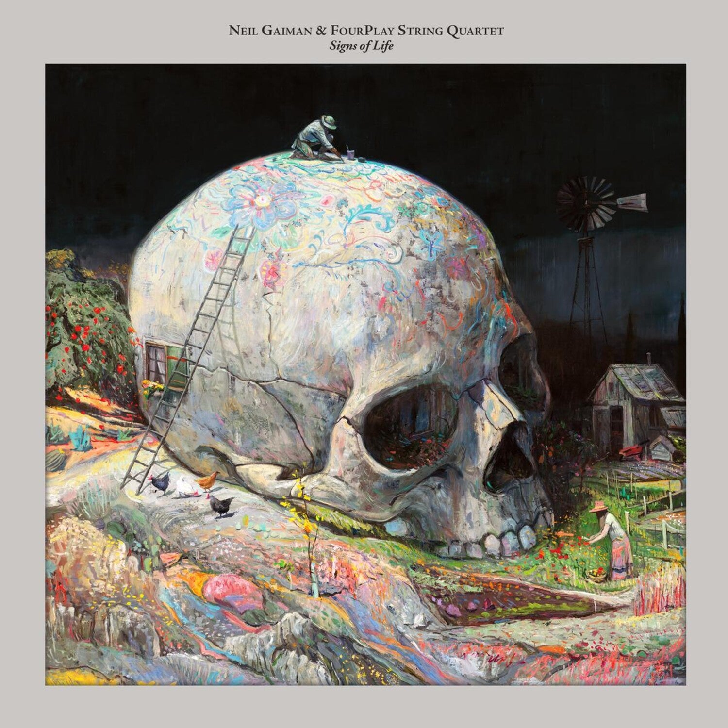 Neil Gaiman / Fourplay String Quartet - Signs Of Life - Silver Fox (Silver Vinyl)