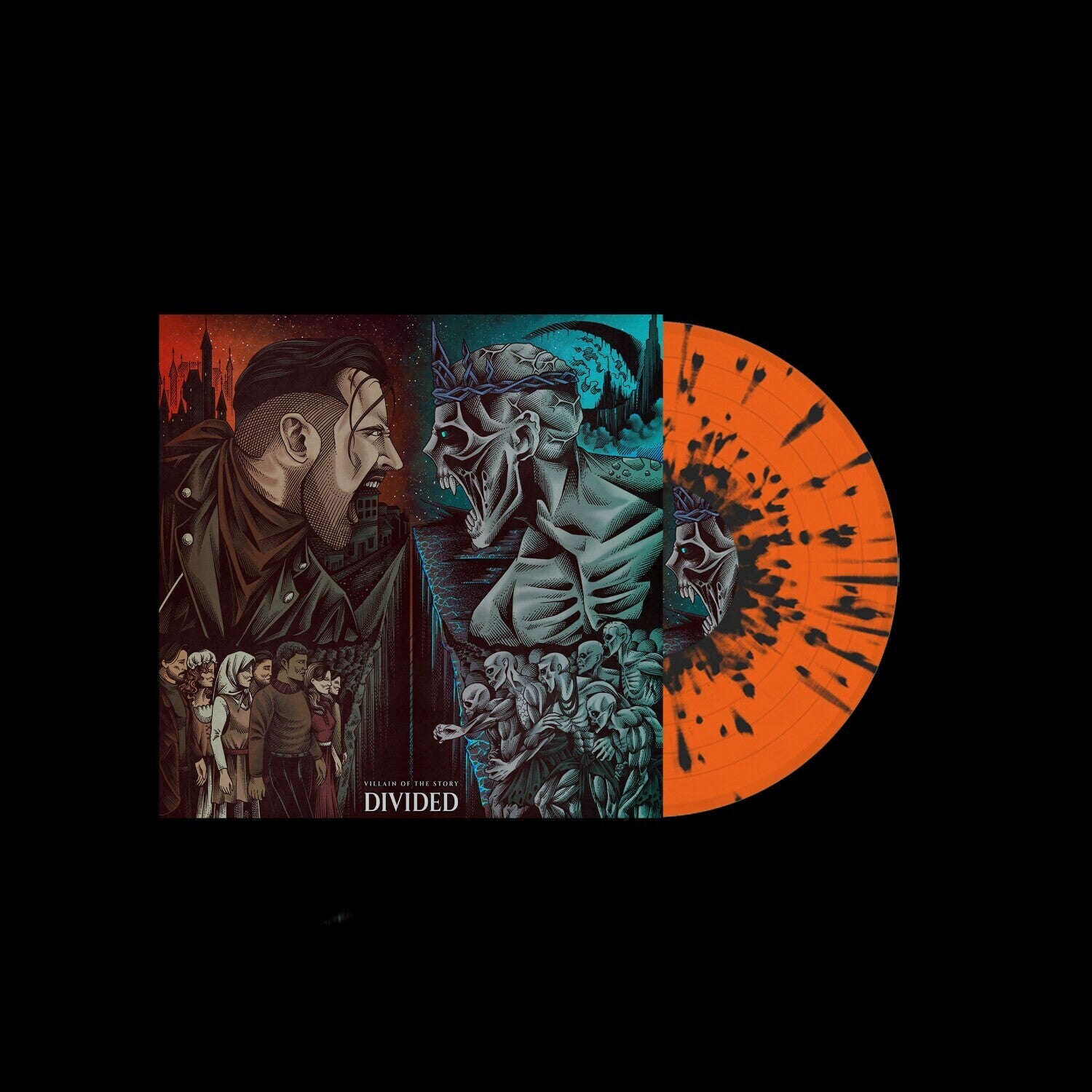 Villain of the Story - Divided - Orange/blue Splatter (Orange Vinyl)