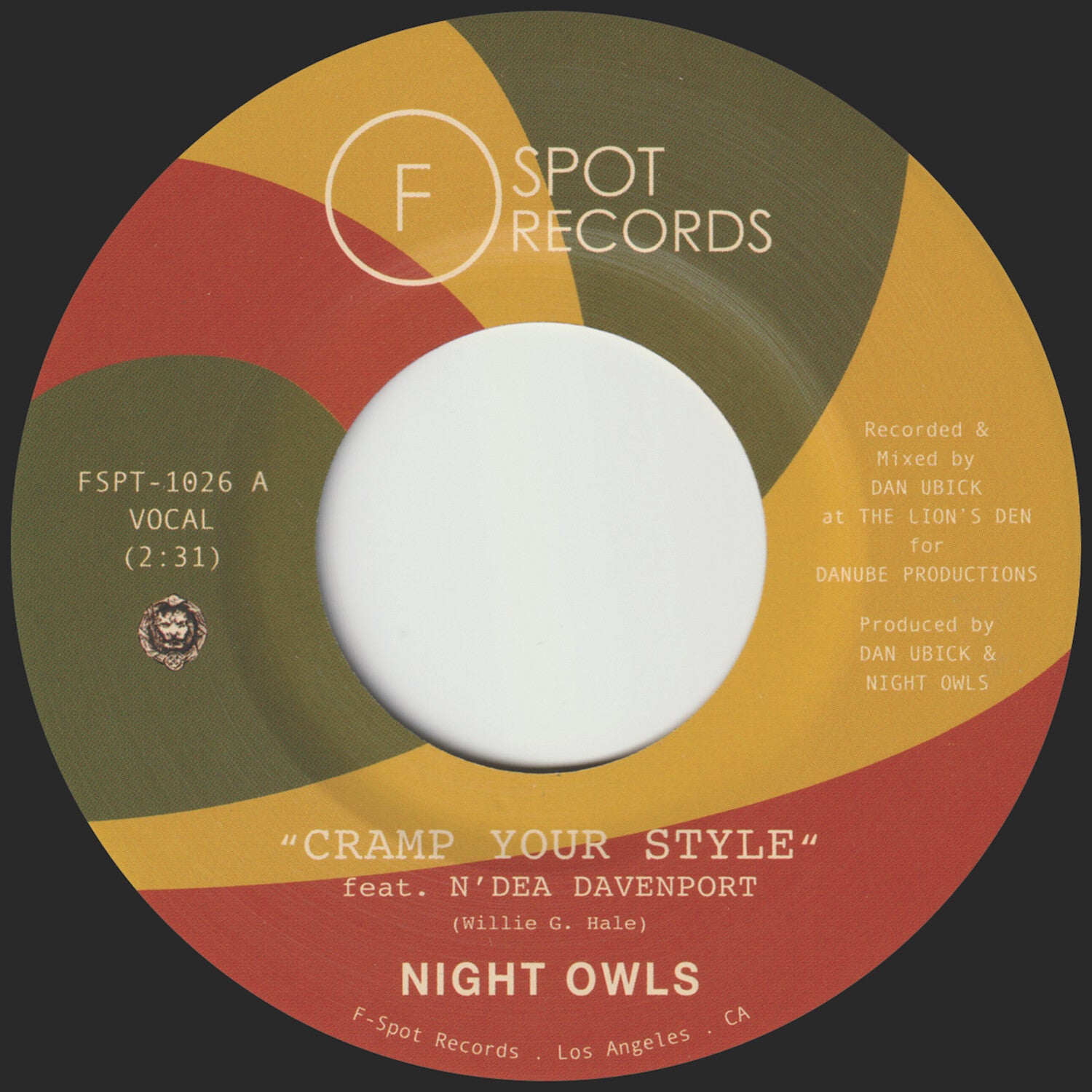 Night Owls - Cramp Your Style b/w Your Old Standby