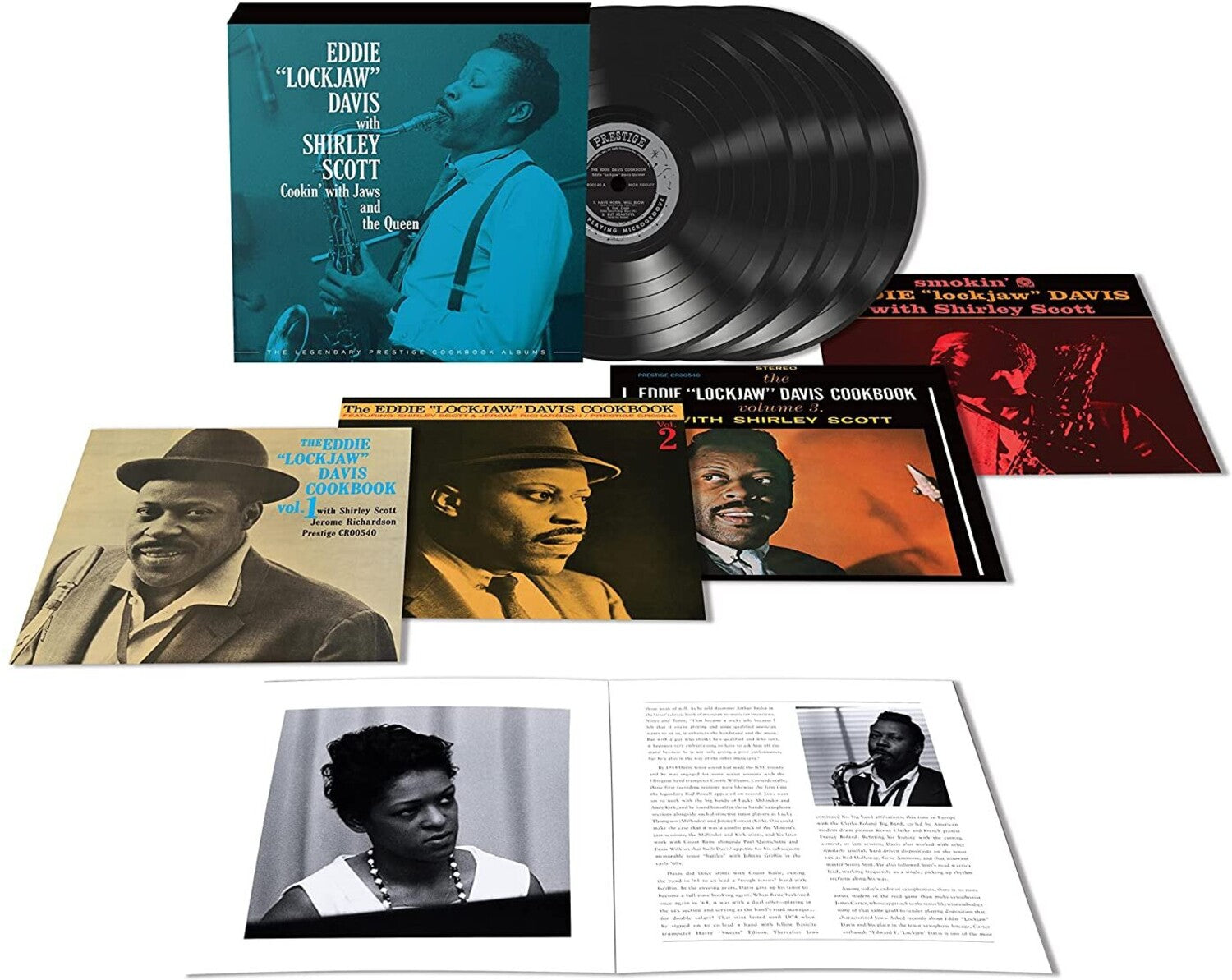 Eddie Lockjaw Davis - Cookin' With Jaws And The Queen: The Legendary Prestige Cookbook Album 4xLP