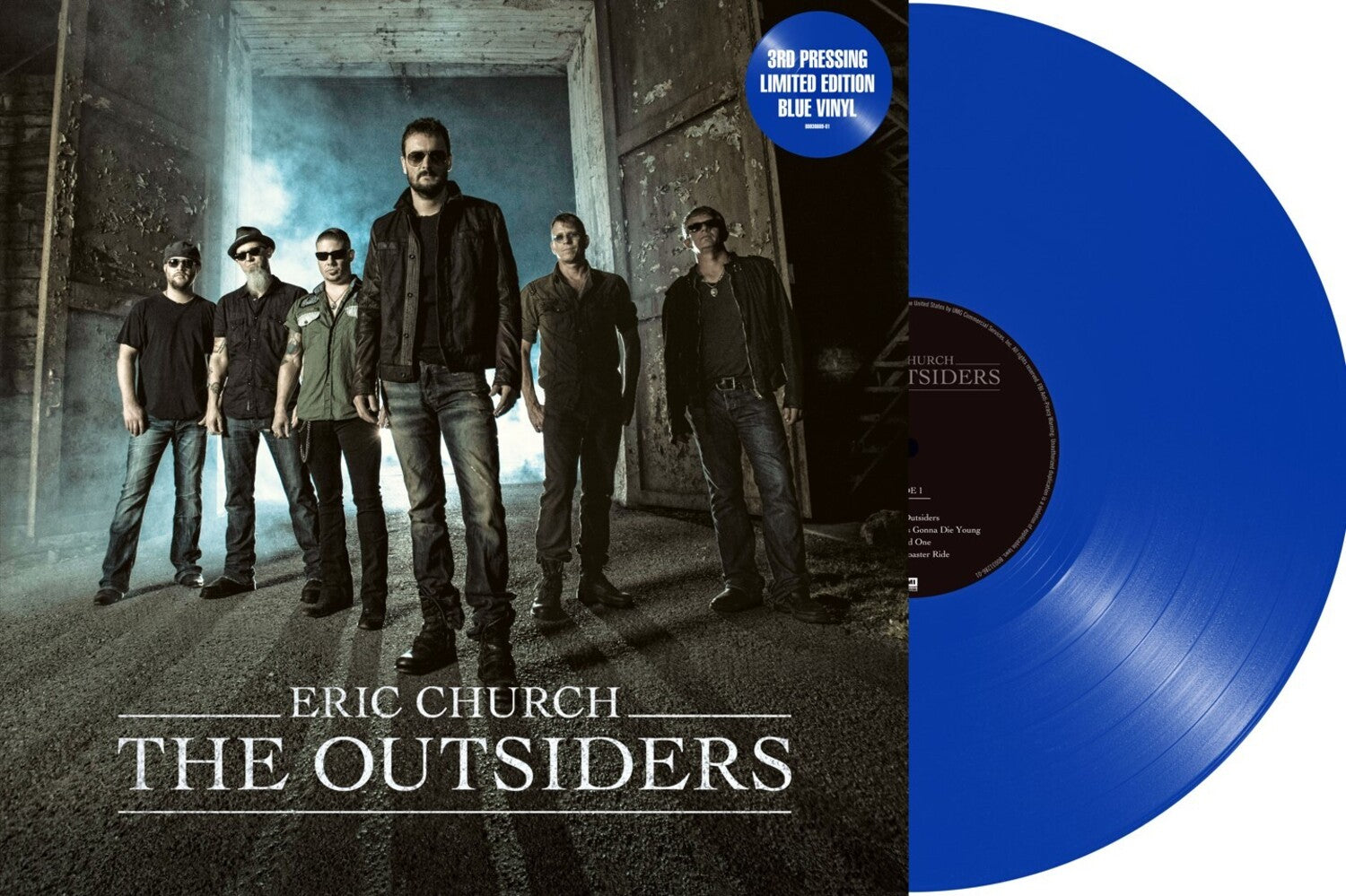 Eric Church - The Outsiders 2xLP (Blue Vinyl)