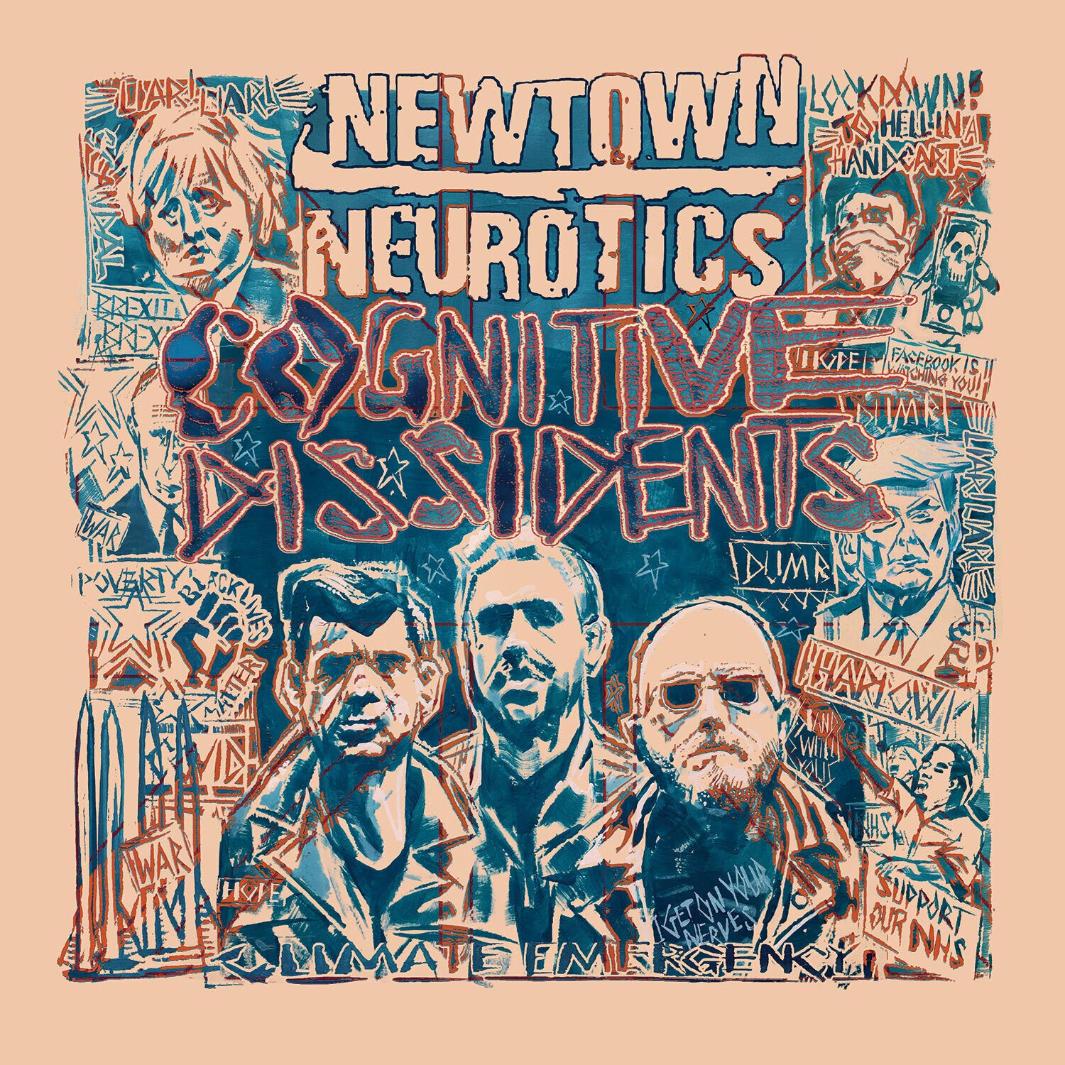 Newtown Neurotics - Cognitive Dissidents (Orange Vinyl)