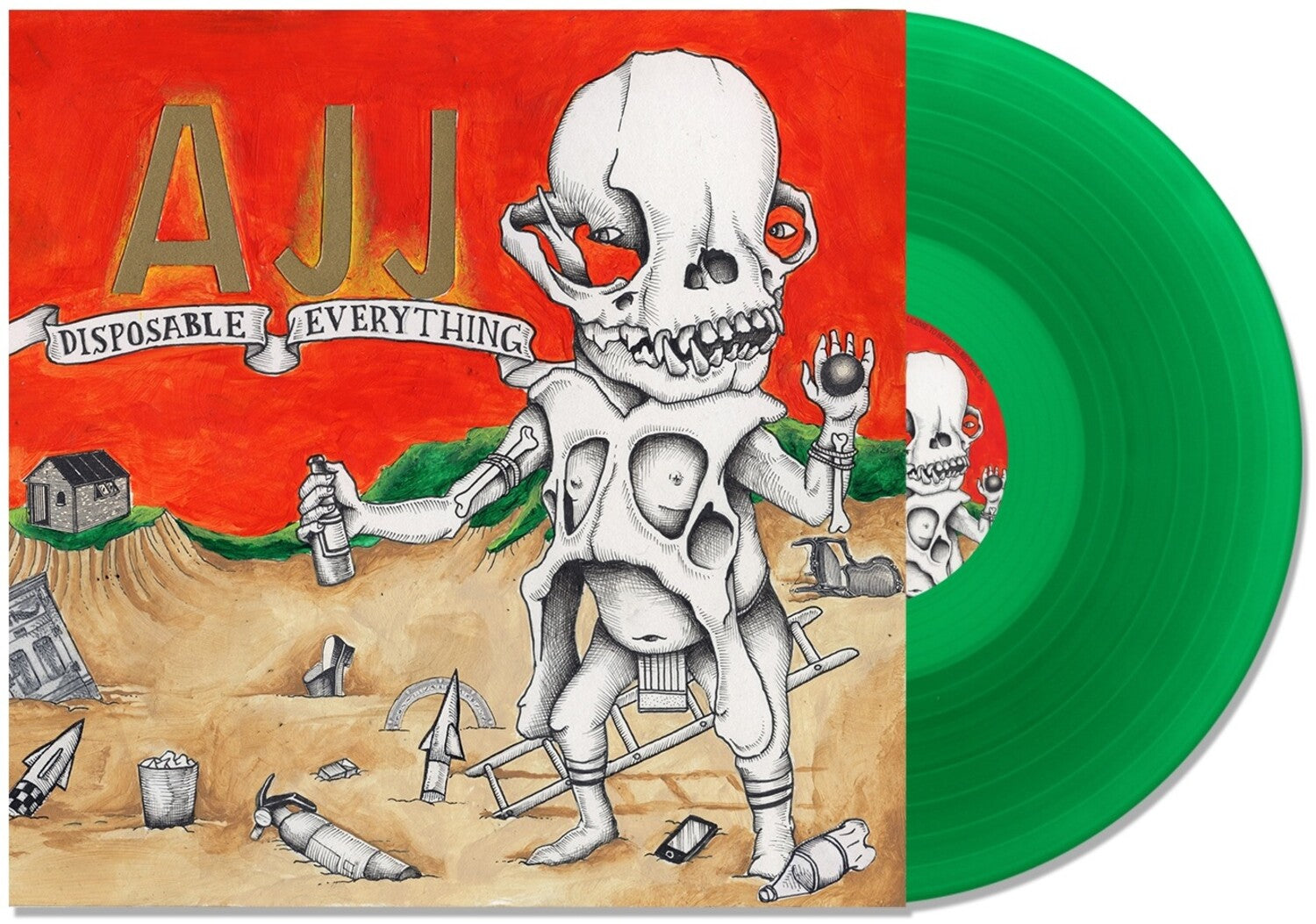 AJJ - Disposable Everything (Green Vinyl)