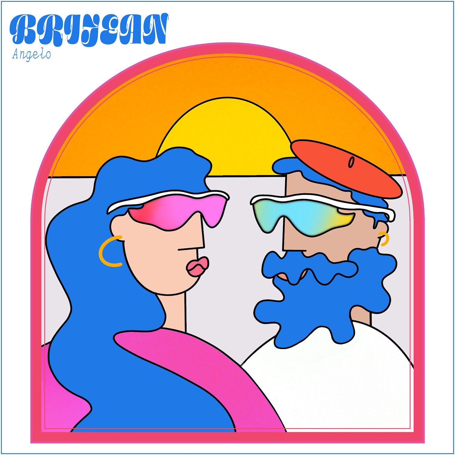 Brijean - Angelo - Pink & Blue (Pink Vinyl)