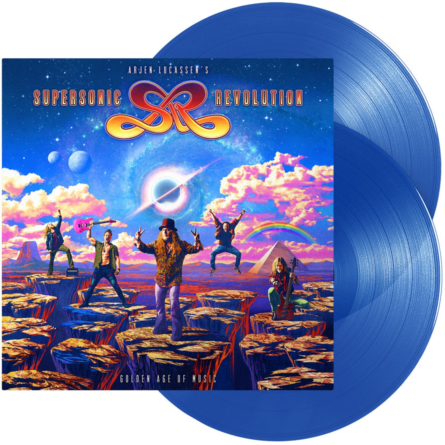 Arjen Lucassen's Supersonic Revolution - Golden Age of Music - Transparent Blue 2xLP (Blue Vinyl)