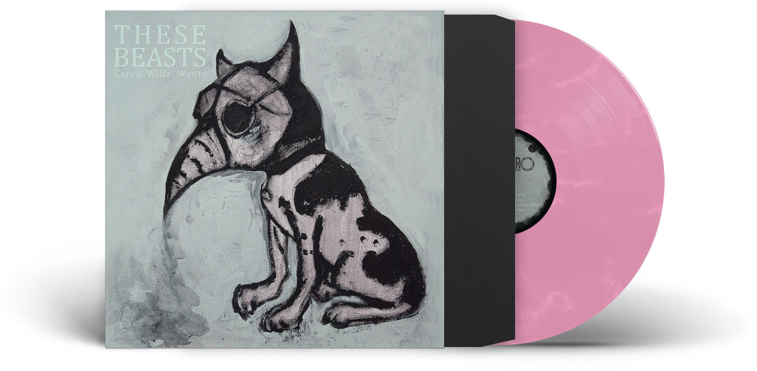 These Beasts - Cares, Wills, Wants - Pink Marbled (Pink Vinyl)