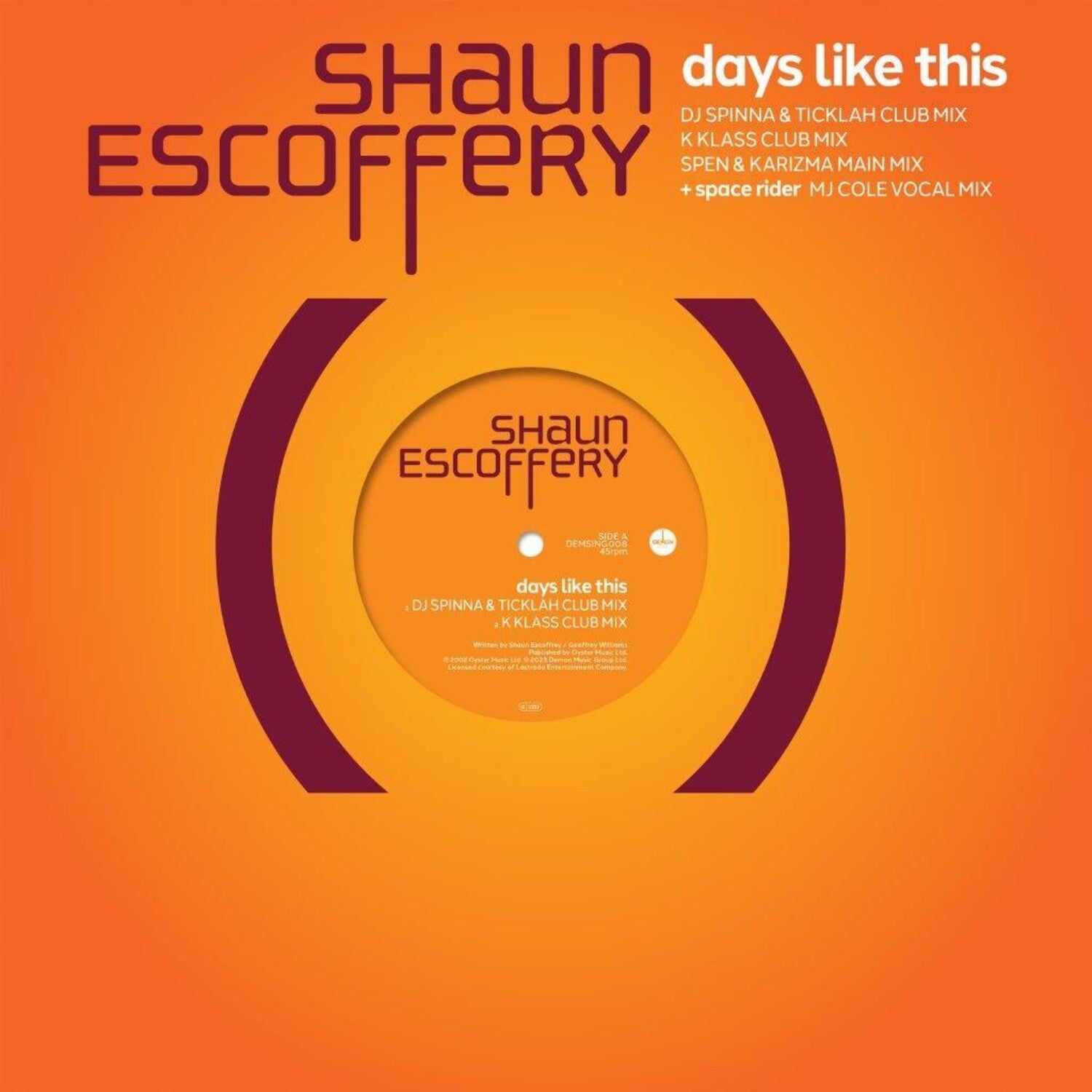Shaun Escoffery - Day Like This - 140 (Black Vinyl)