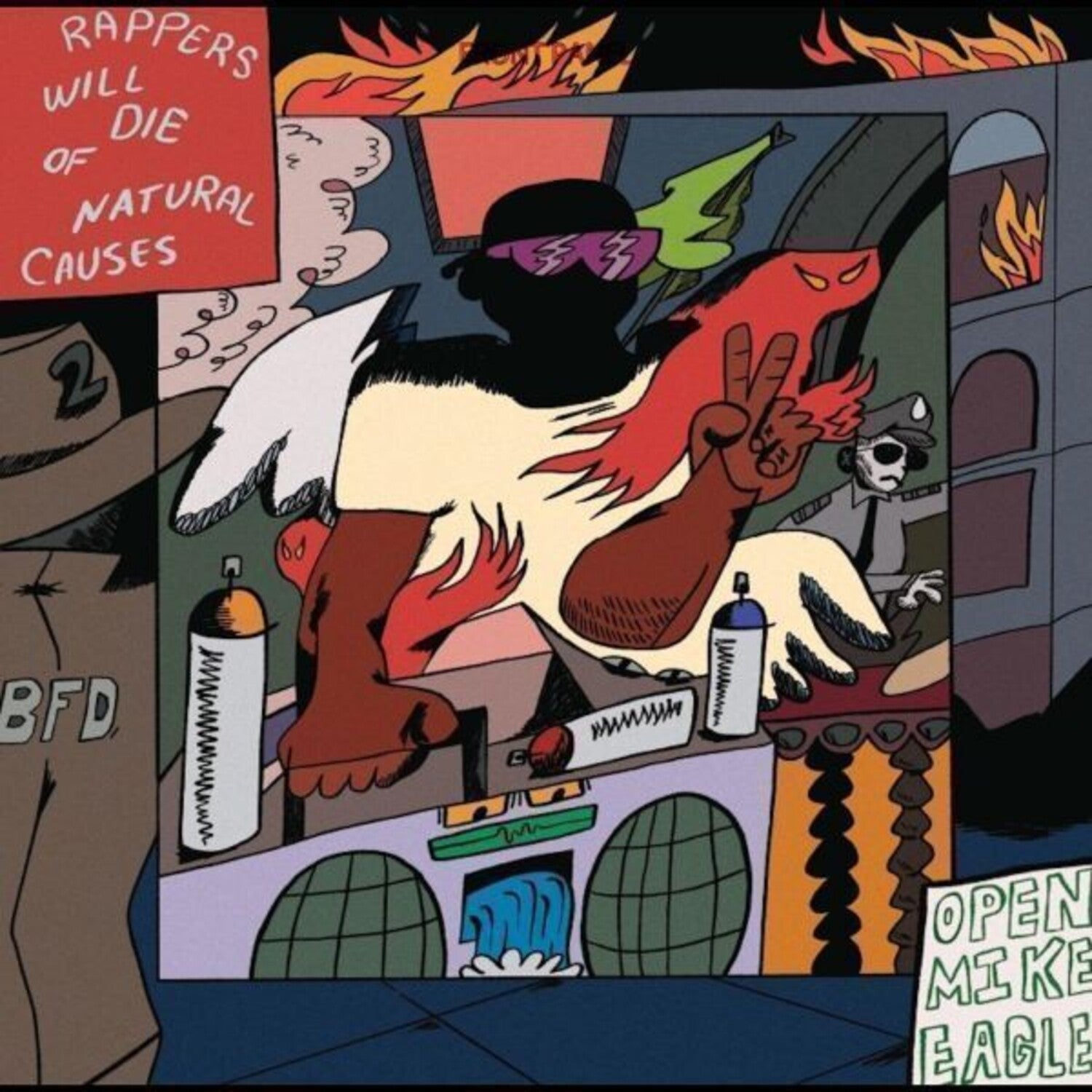 Open Mike Eagle - Rappers Will Die Of Natural Causes (Silver Vinyl)