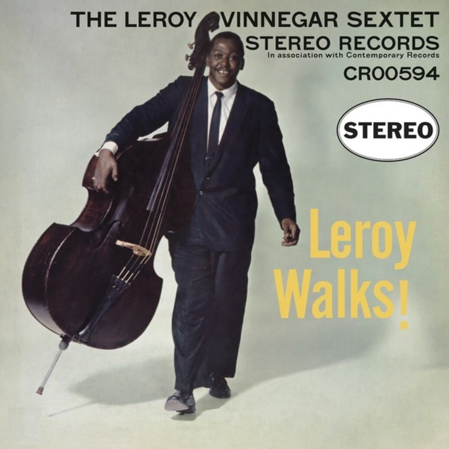 Leroy Vinnegar - Leroy Walks! (Contemporary Records Acoustic Sounds Series) — vinyl LP album cover