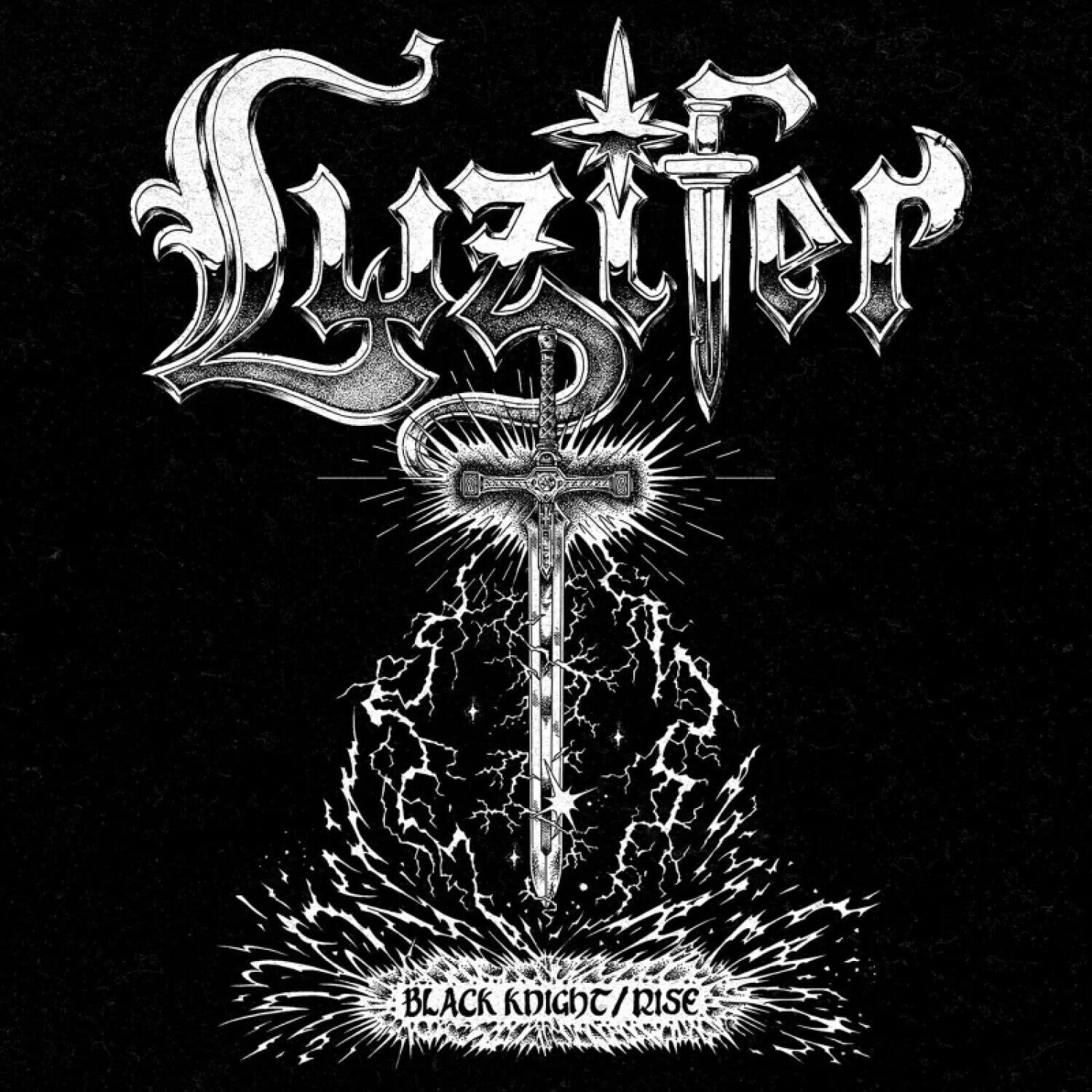 Luzifer - Black Knight / Rise (Splatter Vinyl)