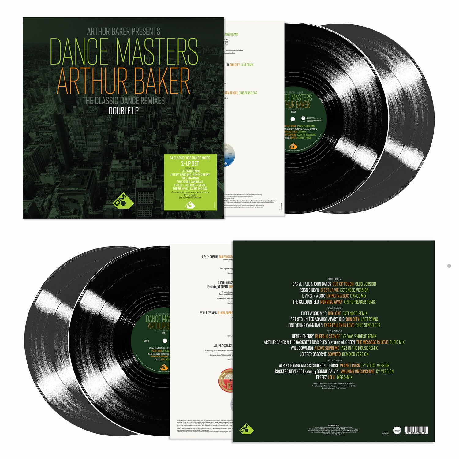 Arthur Baker Presents Dance Masters: Classic Dance - Arthur Baker Presents Dance Masters: Arthur Baker The Classic Dance Remixes - 140gm Double Black Vinyl 2xLP