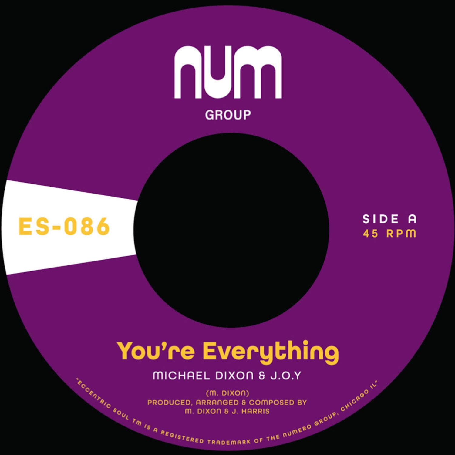 Michael a. Dixon & J.O.Y. - You're Everything B/w You're All I Need (Purple Vinyl)