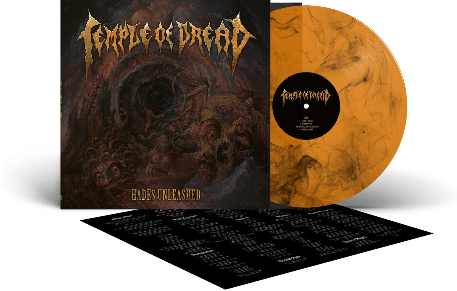 Temple of Dread - Hades Unleashed (Orange Vinyl)
