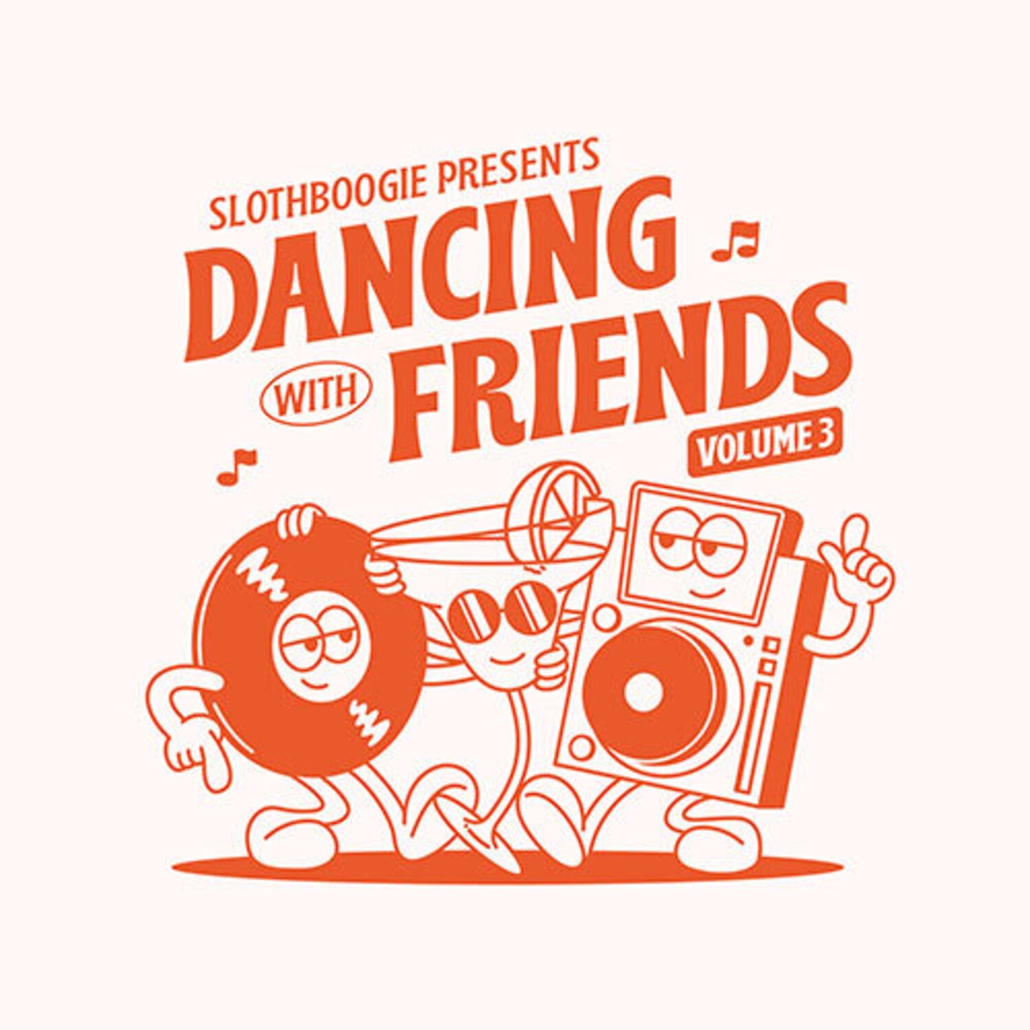 Various Artists - Dancing With Friends Vol. 3 2xLP (Orange Vinyl)