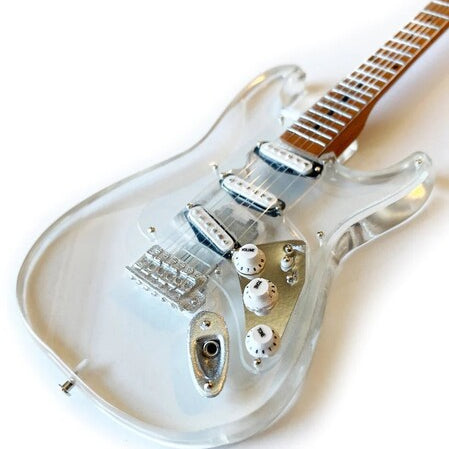Axe Hvn Fs035 Fender Stratocaster Clear Acrylic Mi - Axe Hvn Fs035 Fender Stratocaster Clear Acrylic Mi