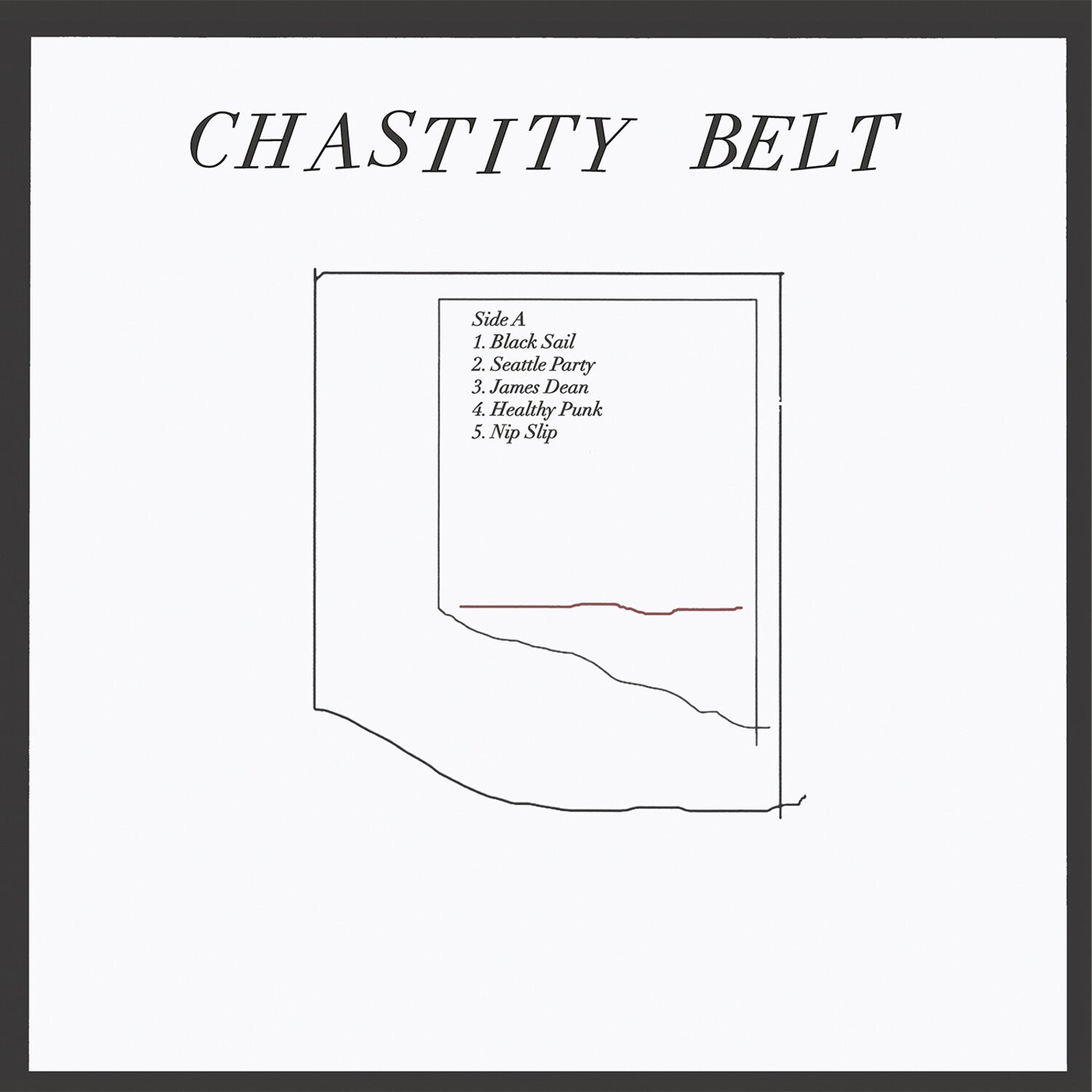 Chastity Belt - No Regerts Black & White Swirl