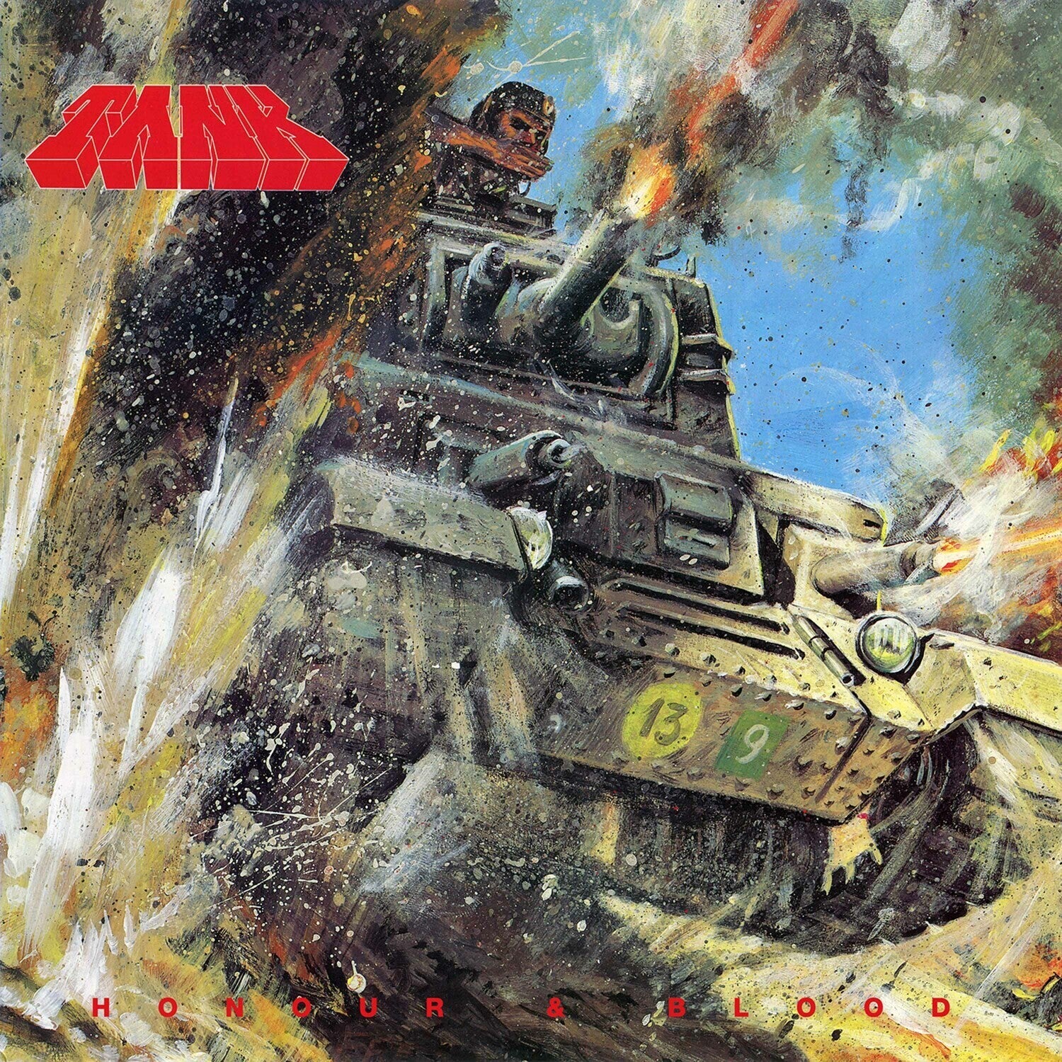 Tank - Honor & Blood - Blue/red (Blue Vinyl)