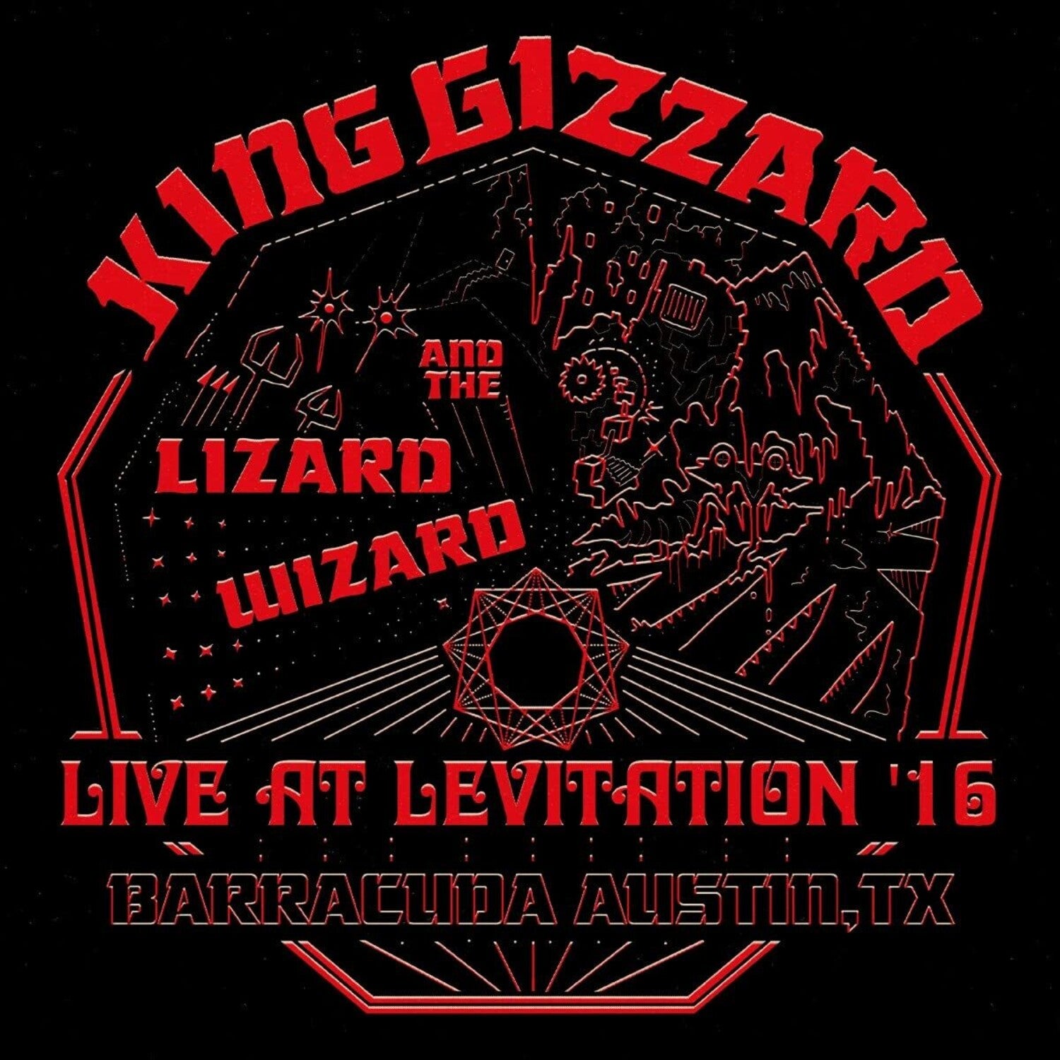 King Gizzard & the Lizard Wizard - Live At Levitation '16 2xLP (Red Vinyl)