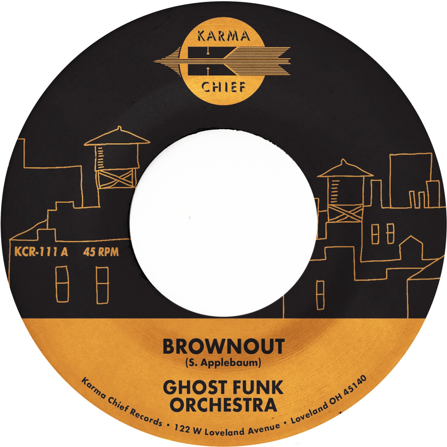 Ghost Funk Orchestra - Brownout / Boneyard Baile - Fire Red (Red Vinyl)