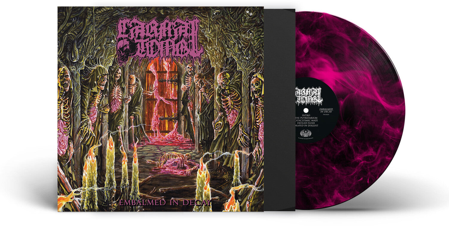 Carnal Tomb - Embalmed In Decay - Magenta/Black Marble (Limited Edition)