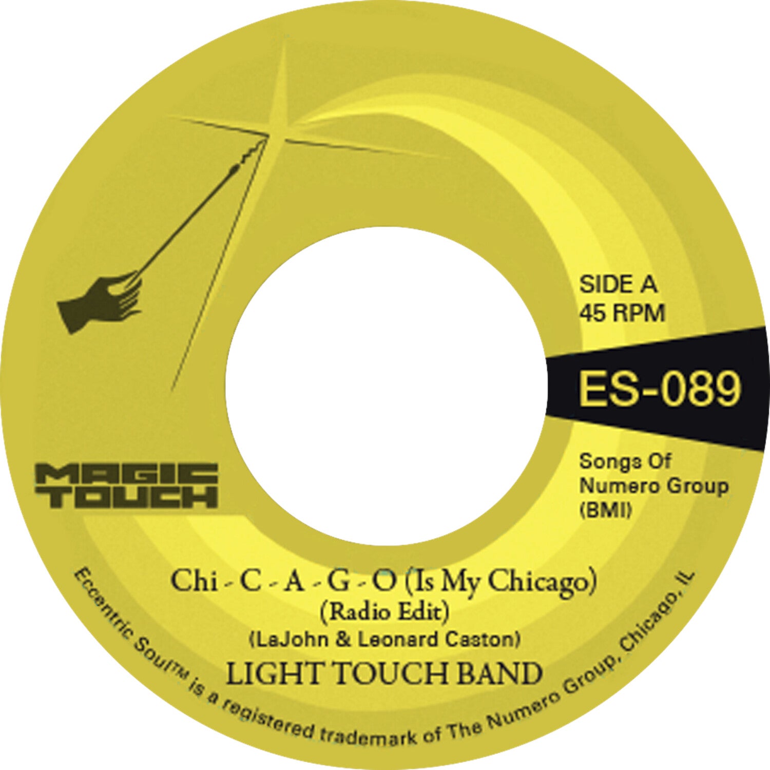 Light Touch Band & Magic Touch - Chi - C - A - G - O (Is My Chicago) b/w Sexy Lady (Radio Edit) (Clear Vinyl)