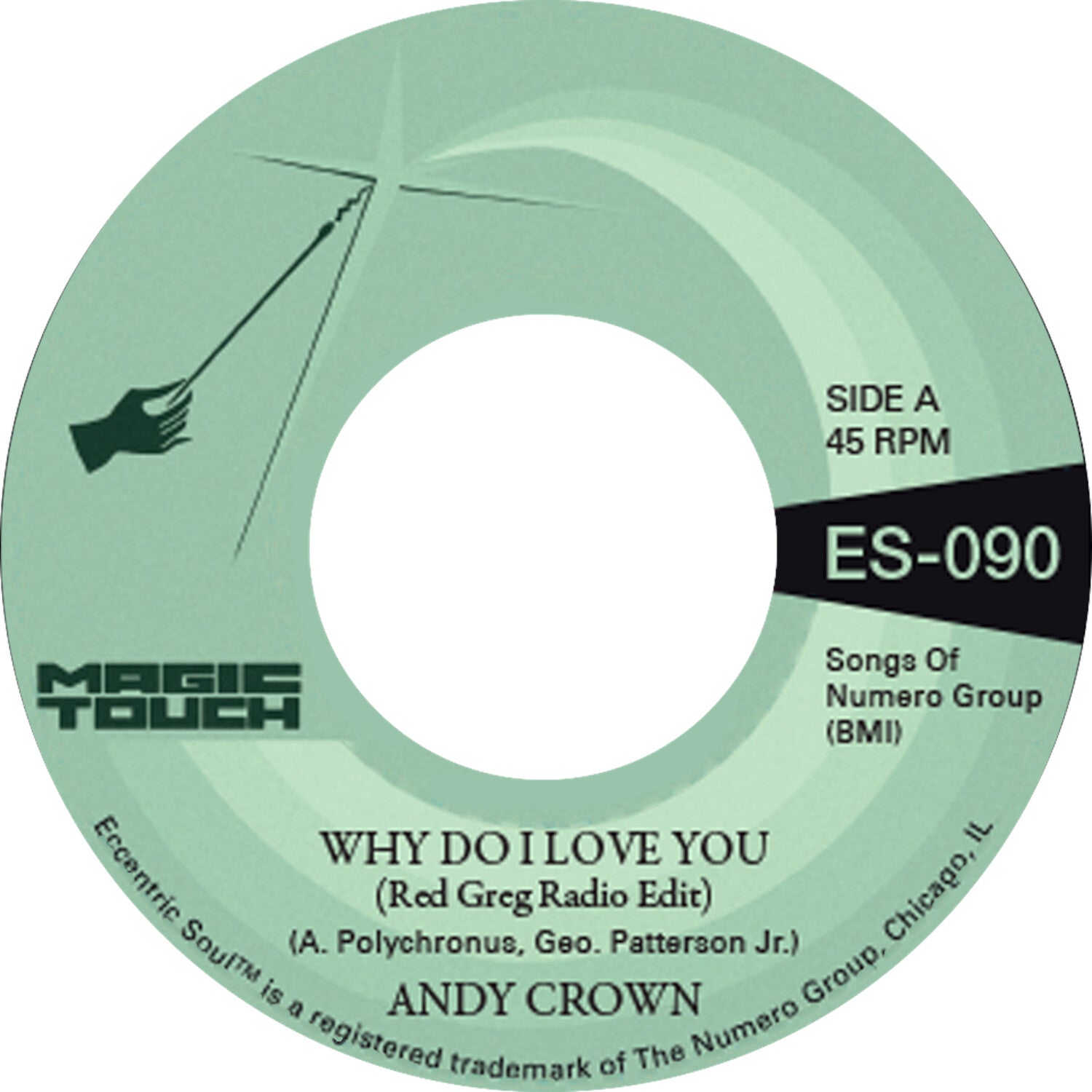 Andy Crown / Magic Touch - Why Do I Love You b/w Why Do I Love You (Clear Vinyl)