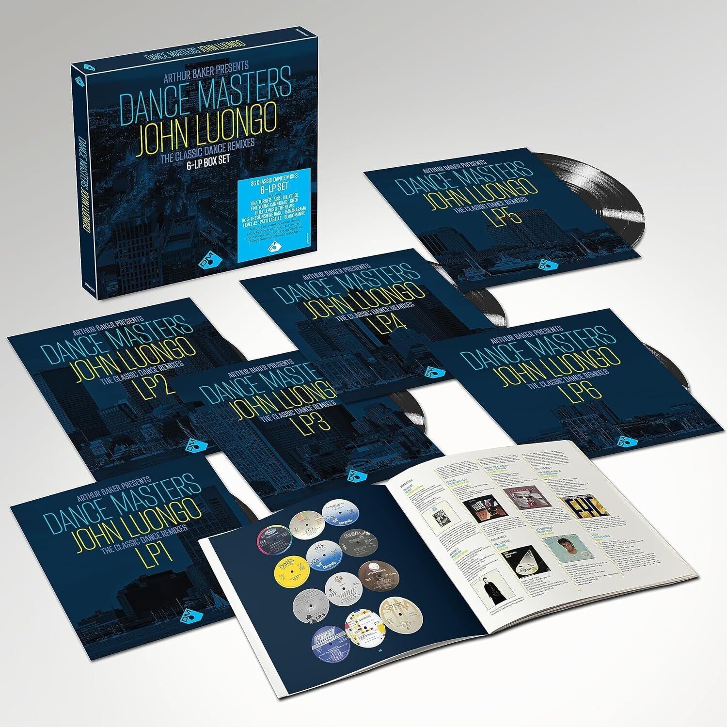 Arthur Baker Presents Dance Masters: John Luongo - 140gm Black Vinyl Boxset Signed Edition 6xLP