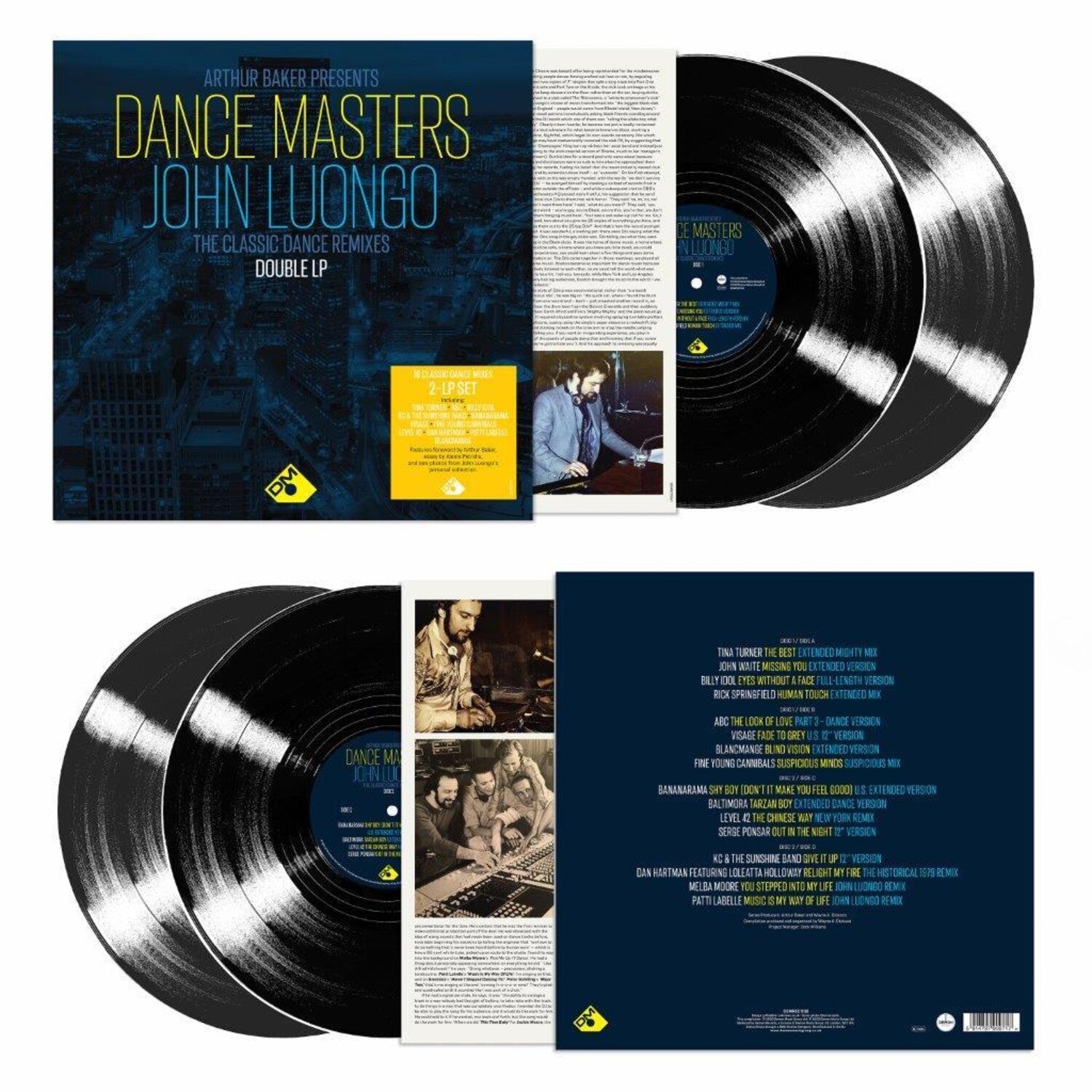 Arthur Baker Presents Dance Masters: John Luongo - 140gm Black Vinyl 2xLP