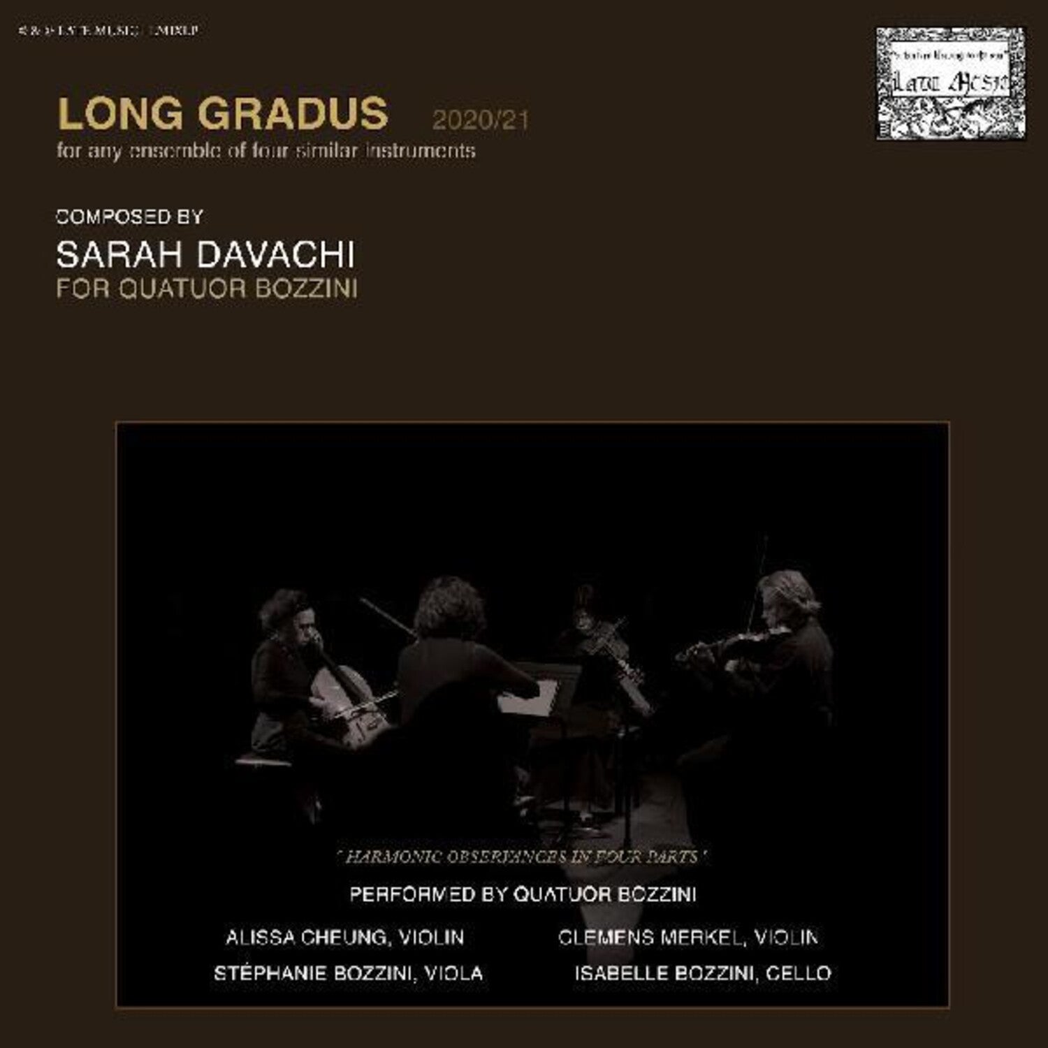 Sarah Davachi - Long Gradus 4xLP