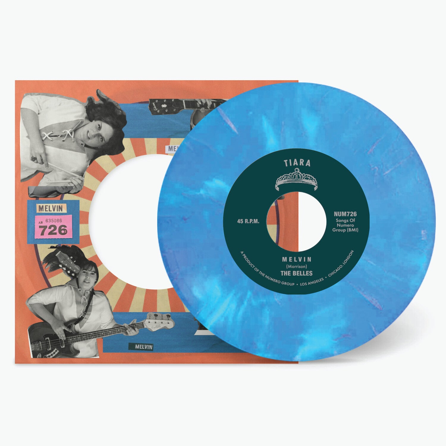 Belles - Melvin B/w Come Back - Blue/white Marble (Blue Vinyl)
