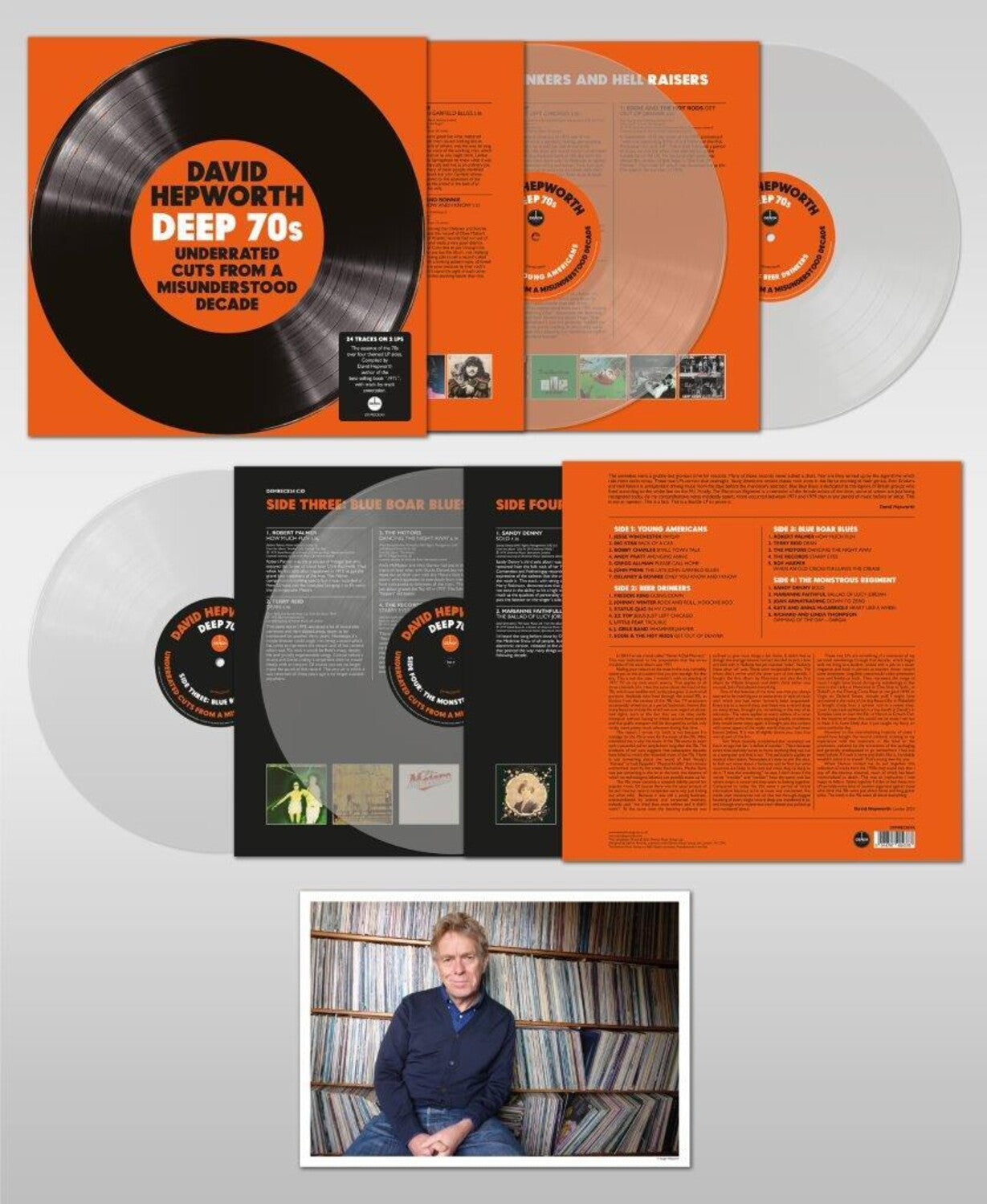 Various Artists - Hepworth's Deep 70s: Underrated Cuts / Various 2xLP (Clear Vinyl)