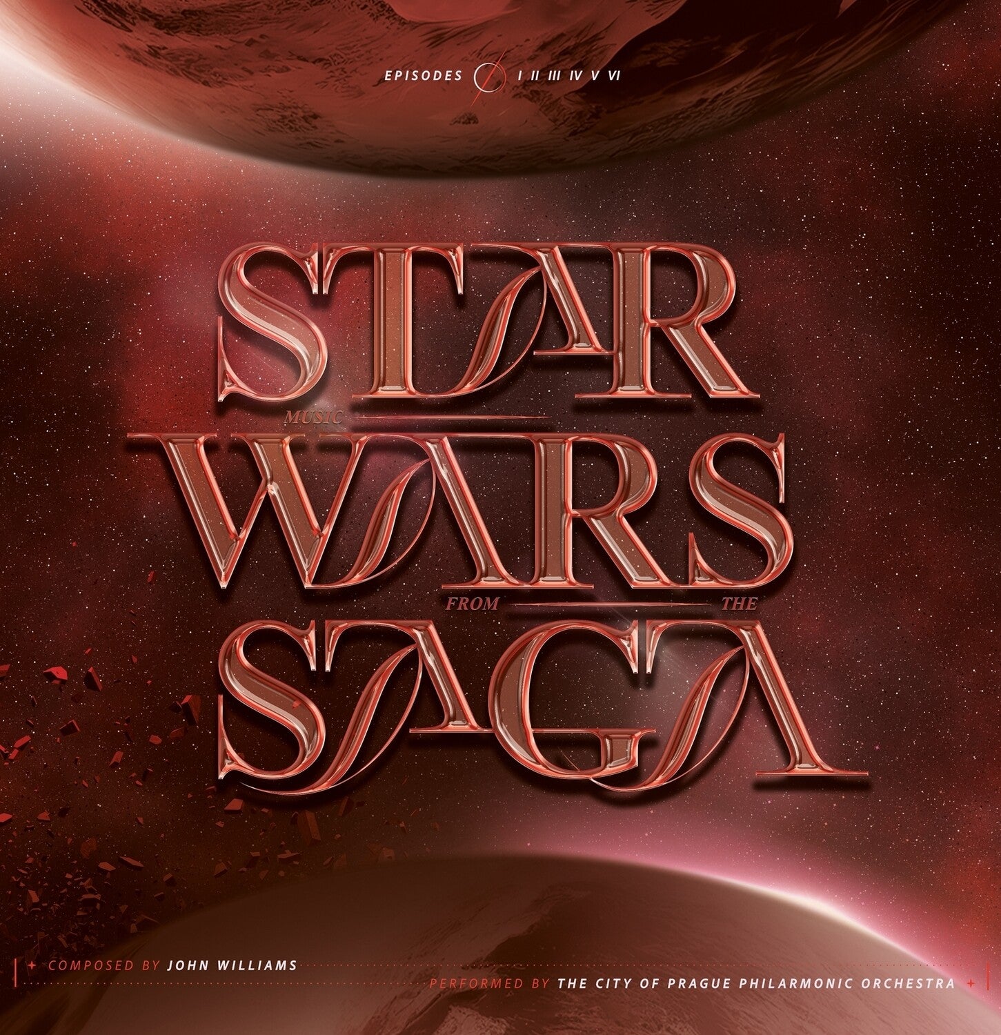 City of Prague Philharmonic Orchestra - Star Wars Saga (Original Soundtrack) 2xLP (Red Vinyl)
