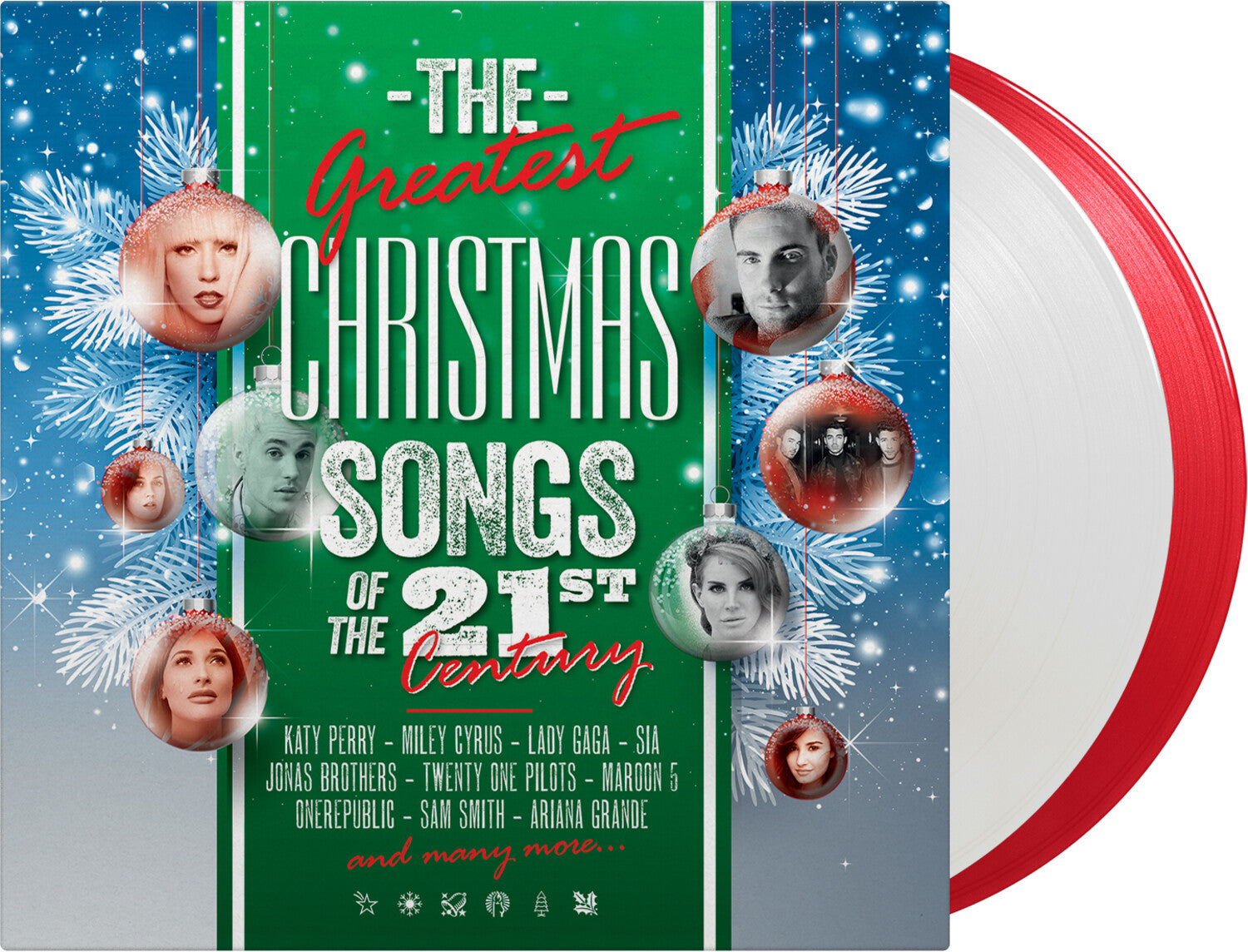 Various Artists - Greatest Christmas Songs Of 21st Century / Various - Limited 180-Gram Red & White Colored Vinyl 2xLP (White Vinyl)