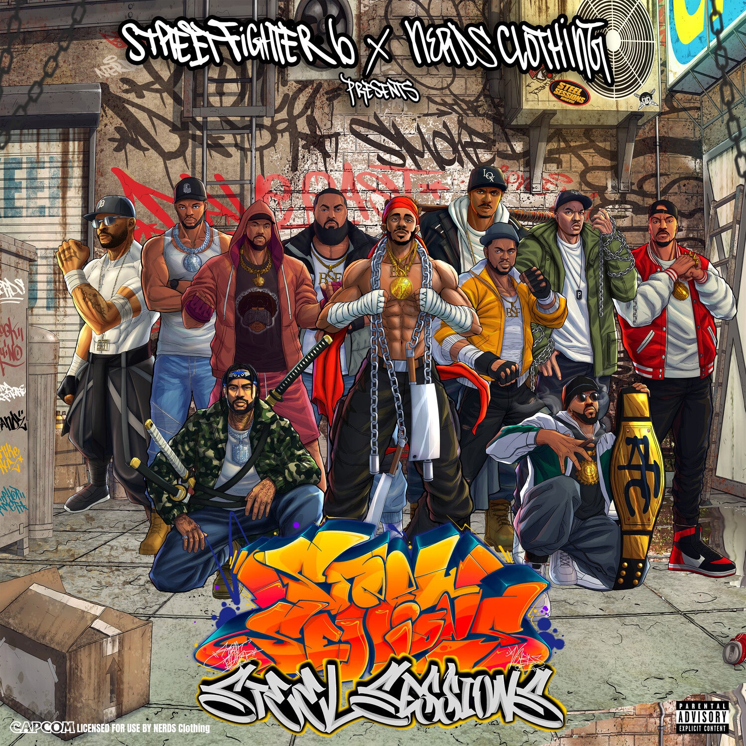 Steel Sessions - Street Fighter 6 x NERDS Clothing Presents: Steel Sessions (Clear Vinyl)