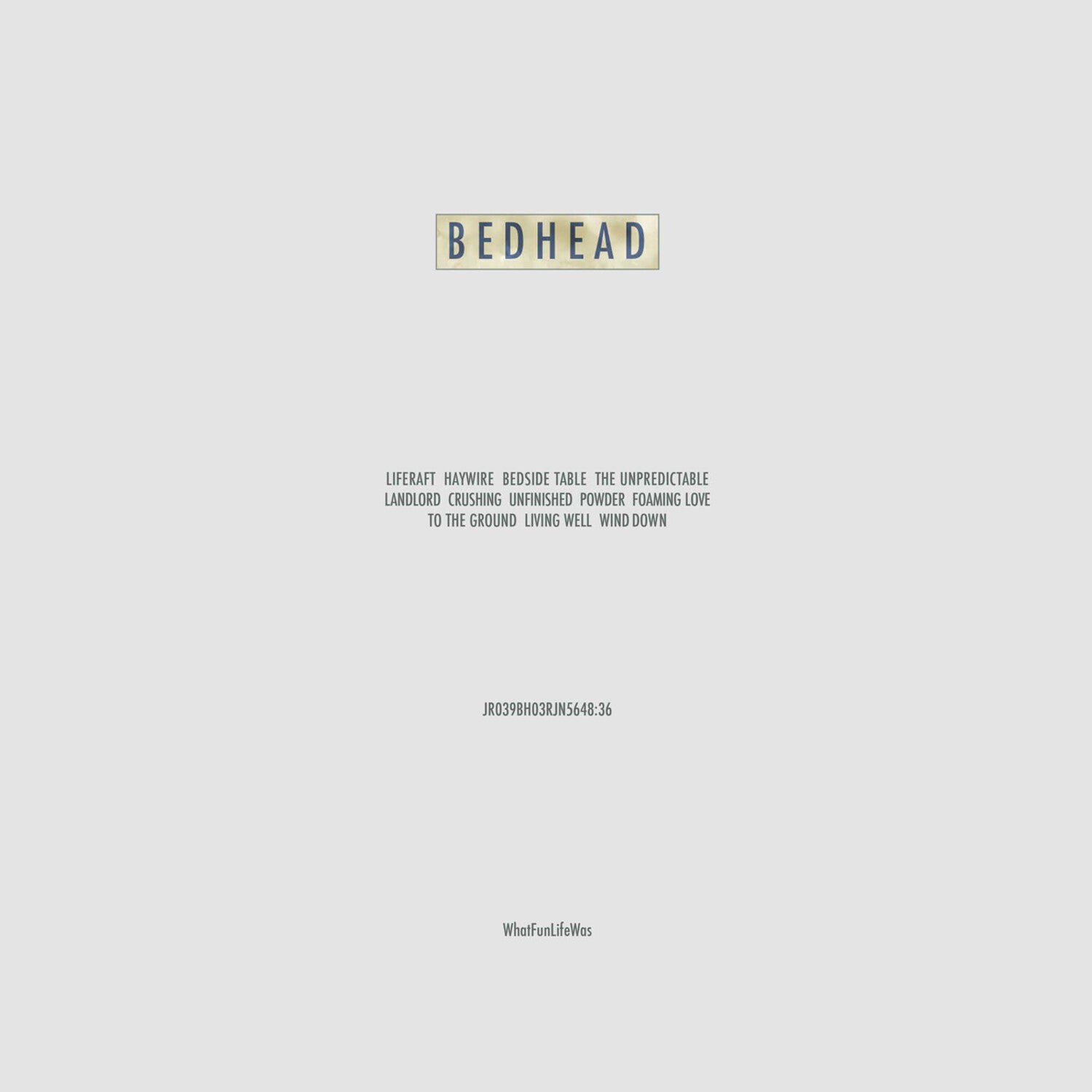 Bedhead - WhatFunLifeWas (Pink Vinyl)