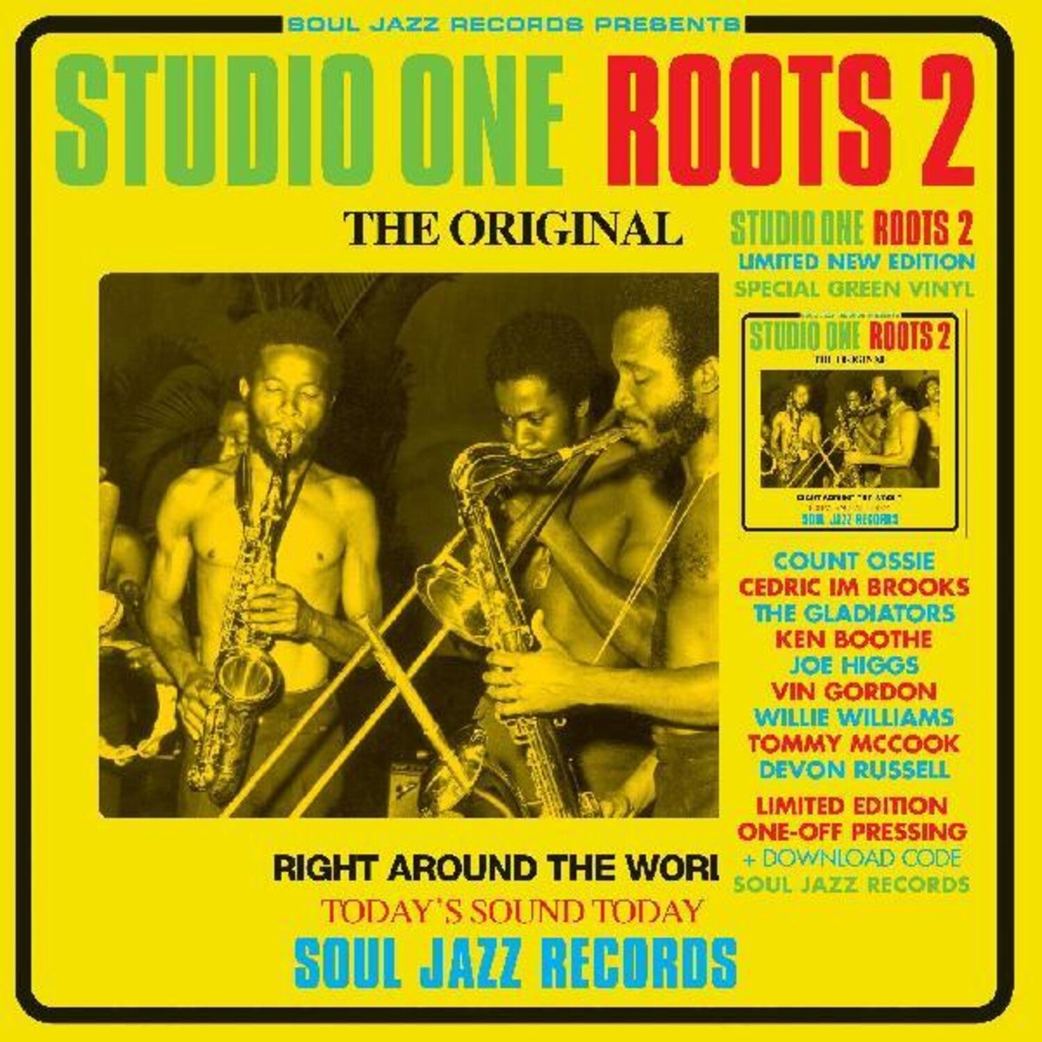 Soul Jazz Records Presents - Studio One Roots 2 2xLP (Clear Vinyl)