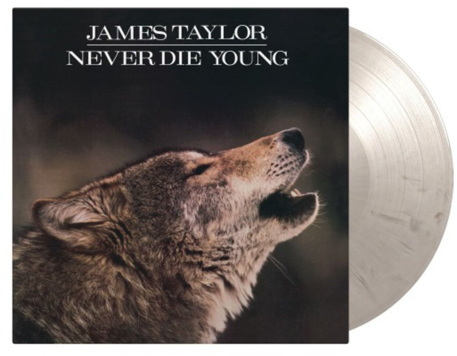 James Taylor - Never Die Young - Limited 180-Gram White & Black Marble Colored Vinyl (White Vinyl)