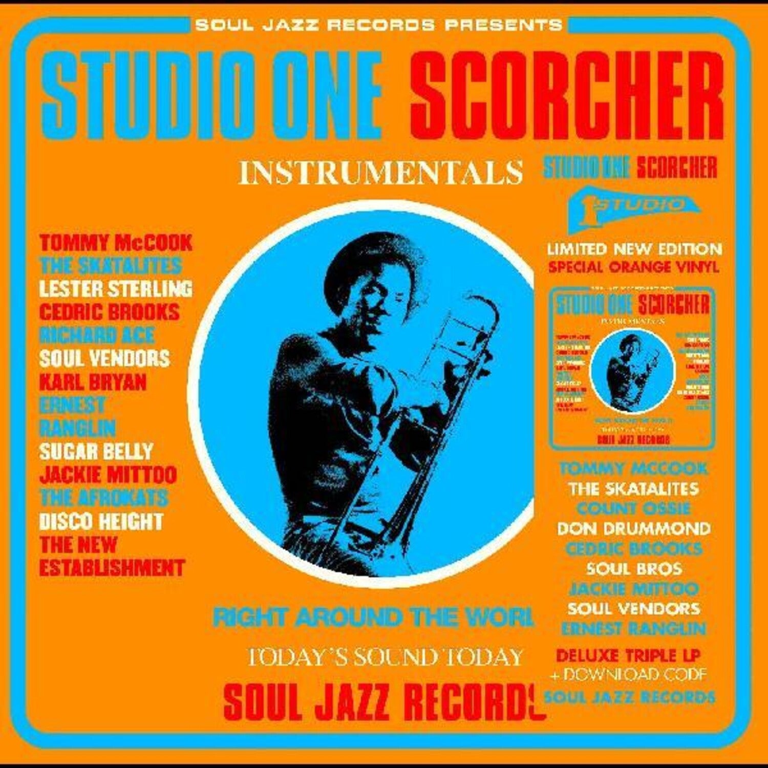 Soul Jazz Records Presents - Studio One Scorcher 3xLP (Clear Vinyl)