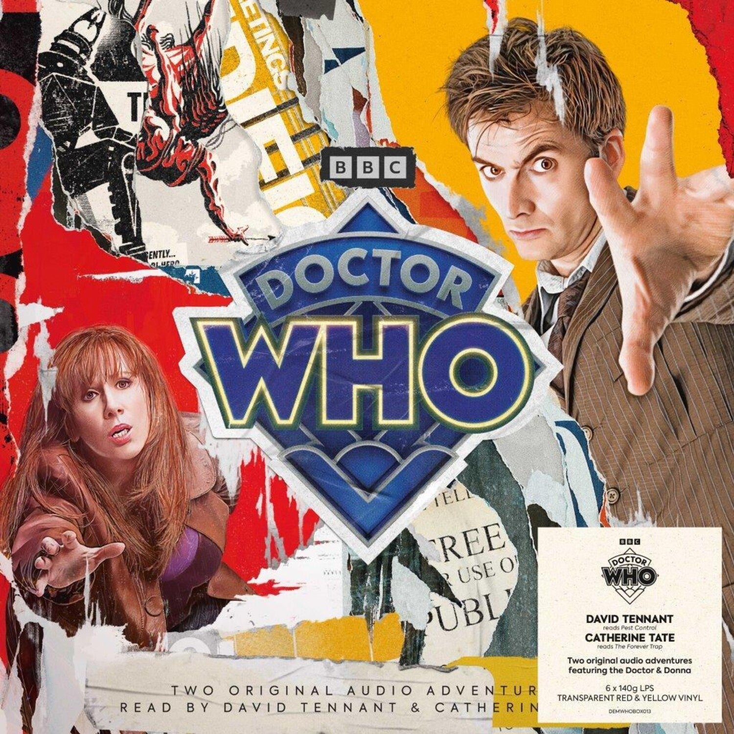 Doctor Who - Pest Control & The Forever Trap (Original Soundtrack) - 140-Gram Transparent Red & Yellow Colored Vinyl 6xLP (Yellow Vinyl)
