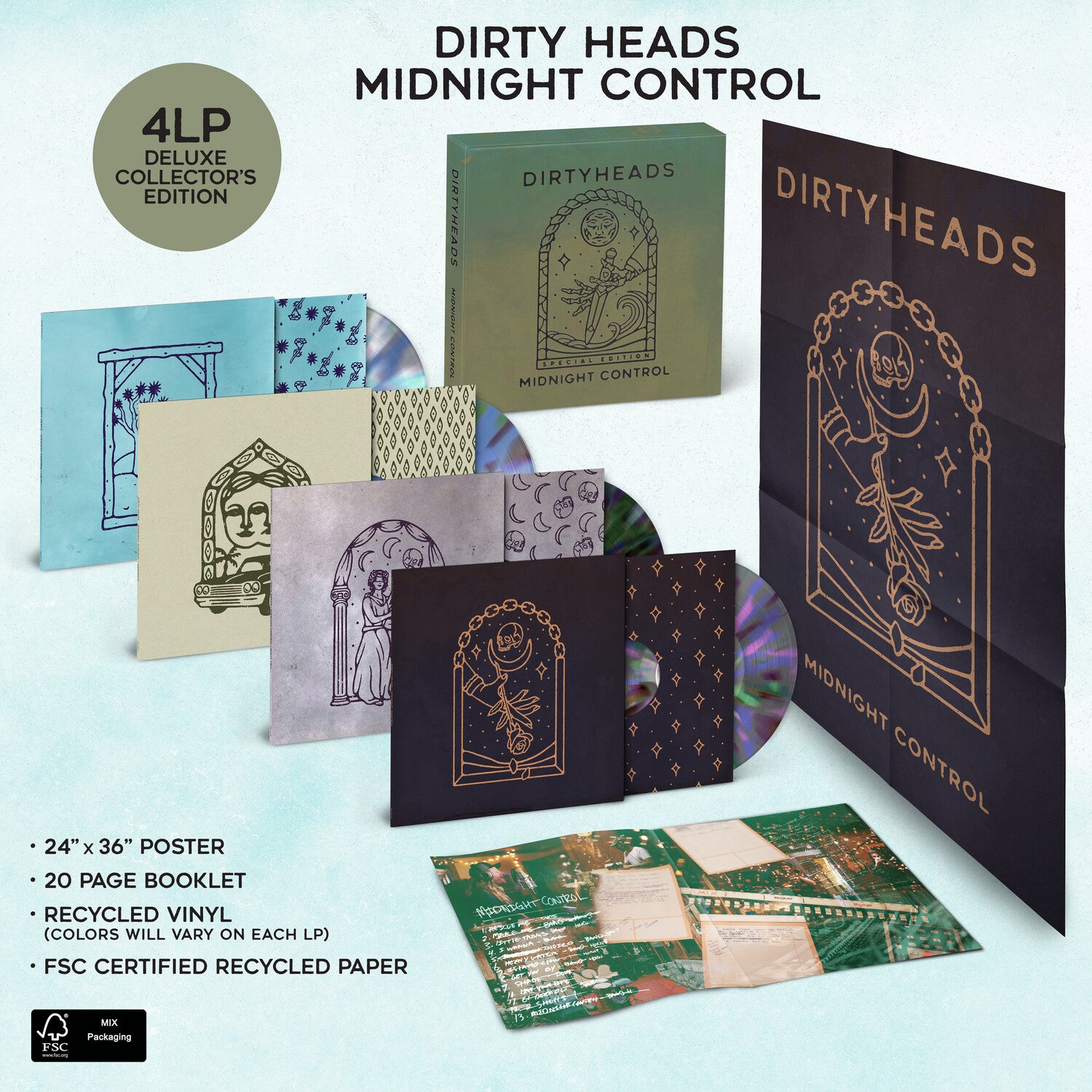 Dirty Heads - Midnight Control Deluxe: Collector's Edition 4xLP (Deluxe)