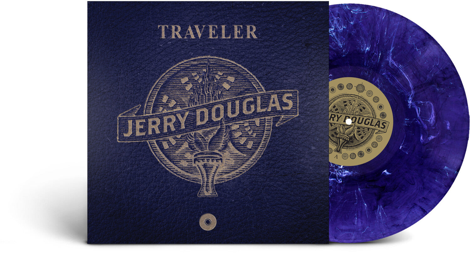 Jerry Douglas - Traveler - Dark Sky with White Swirl (Blue Vinyl)