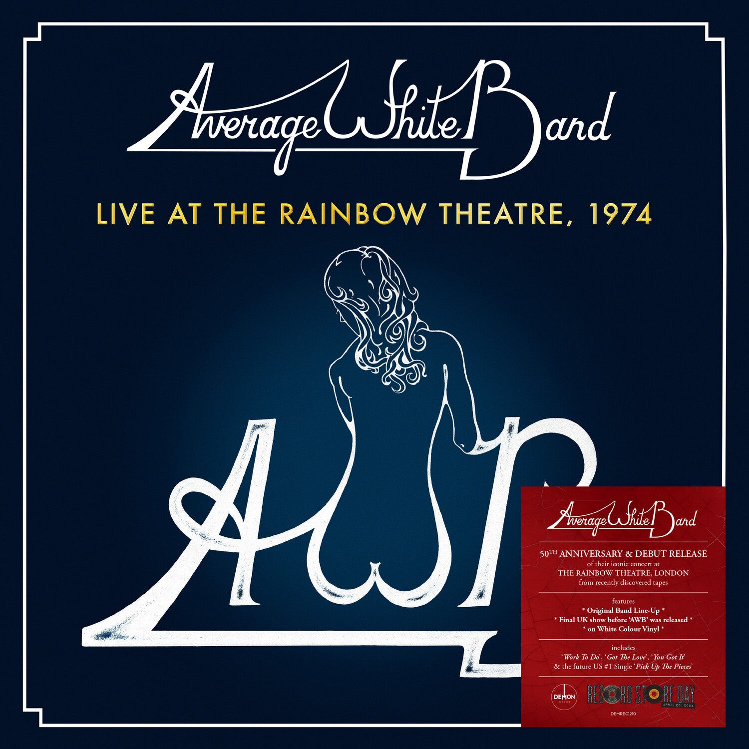 Average White Band - Live At The Rainbow Theatre 1974 - Limited 140 (White Vinyl)